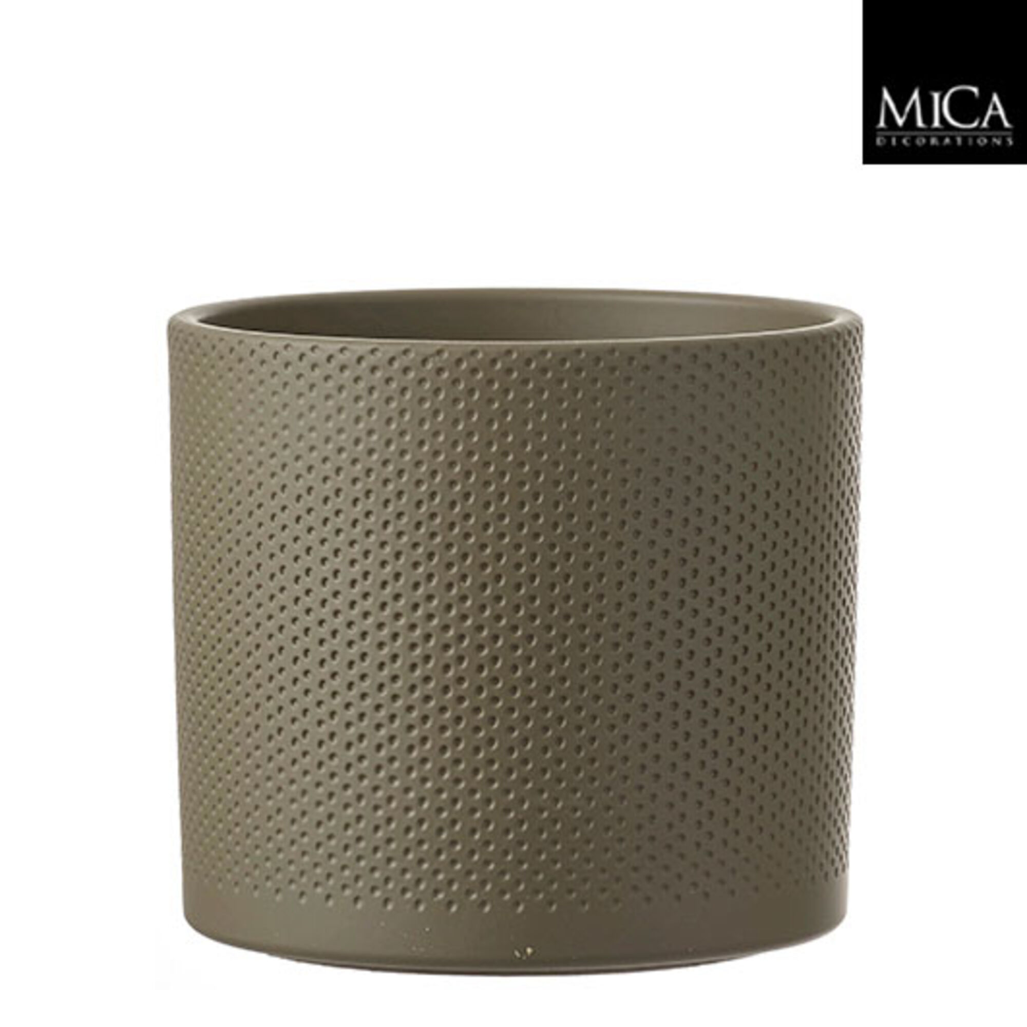 Era pot rond groen relief