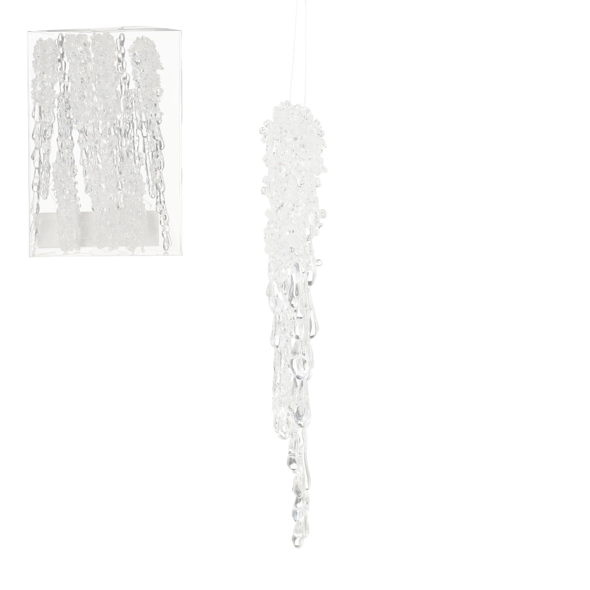 Ornament pegel transparant 7 stuks
