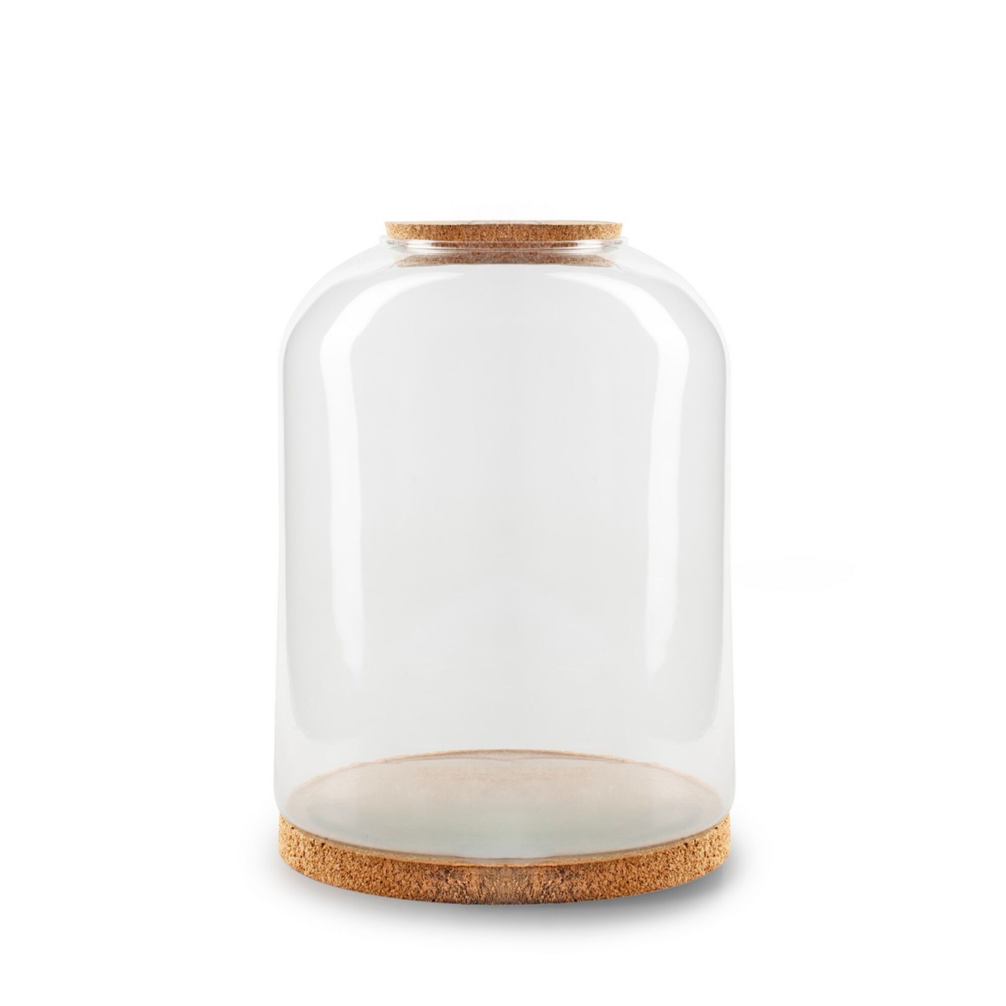 Terrarium met kurk sandra