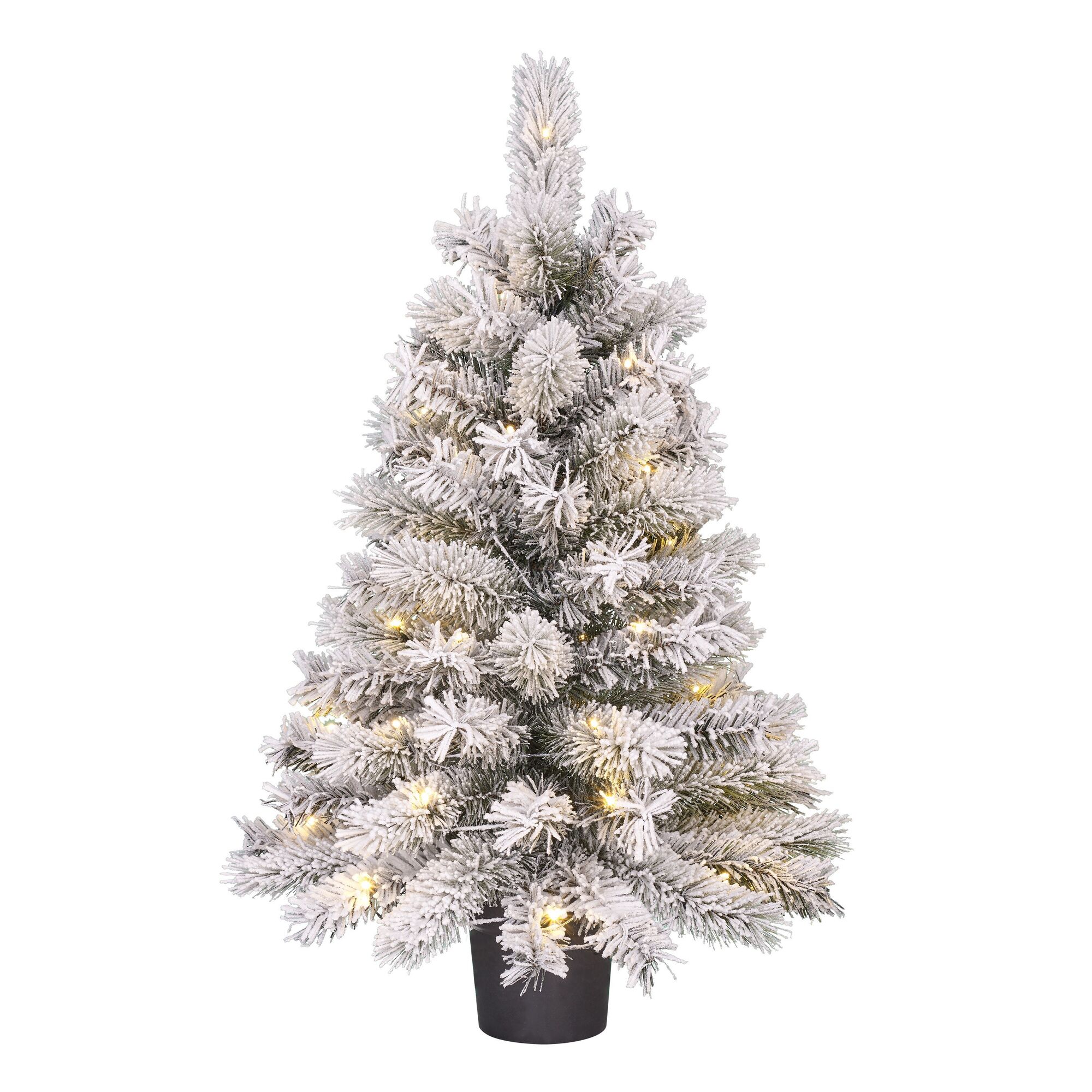 Dinsmore kerstboom potted led groen frosted 40L TIPS 83 battery operated
