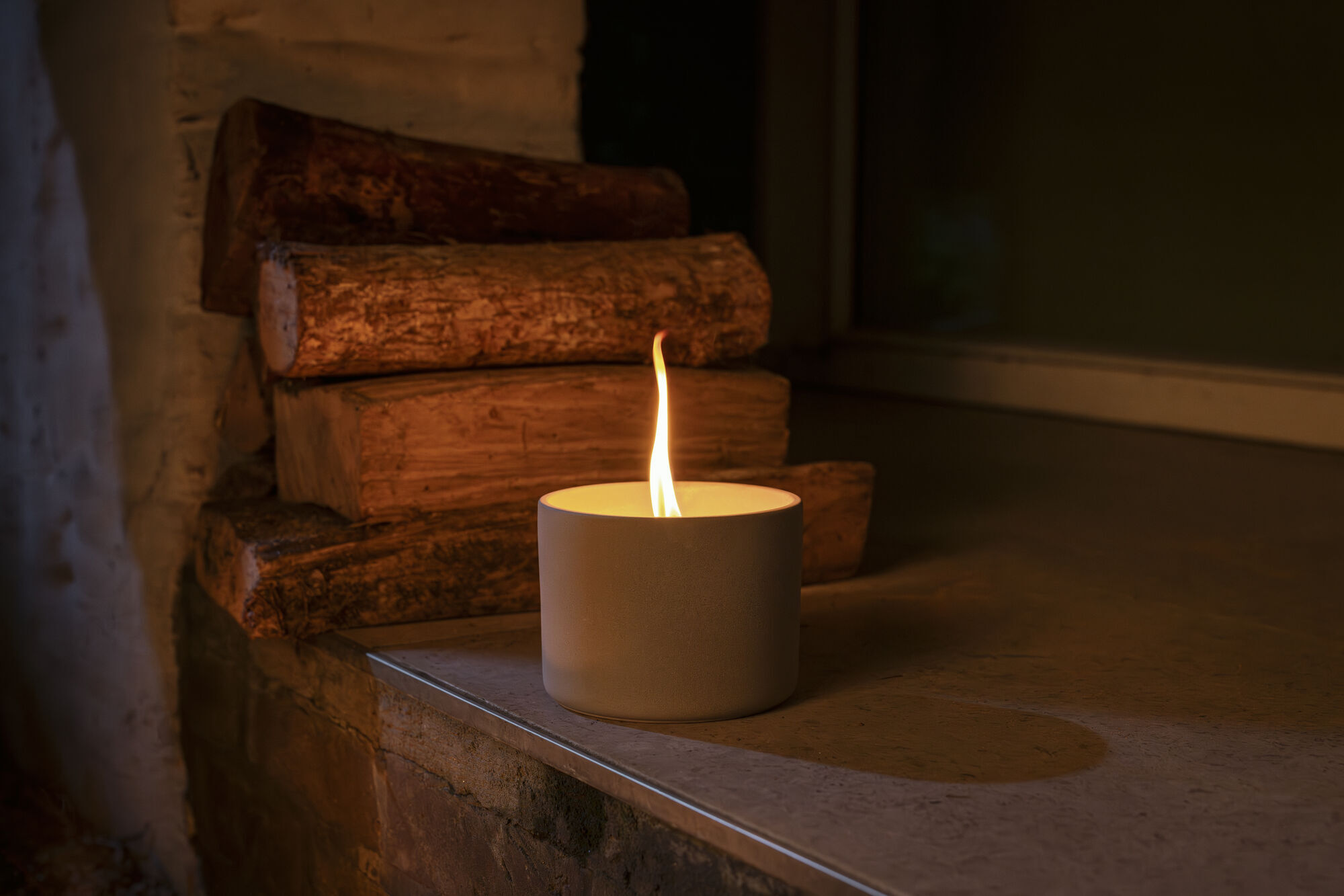 Urban Flame Buitenkaars - cementlook