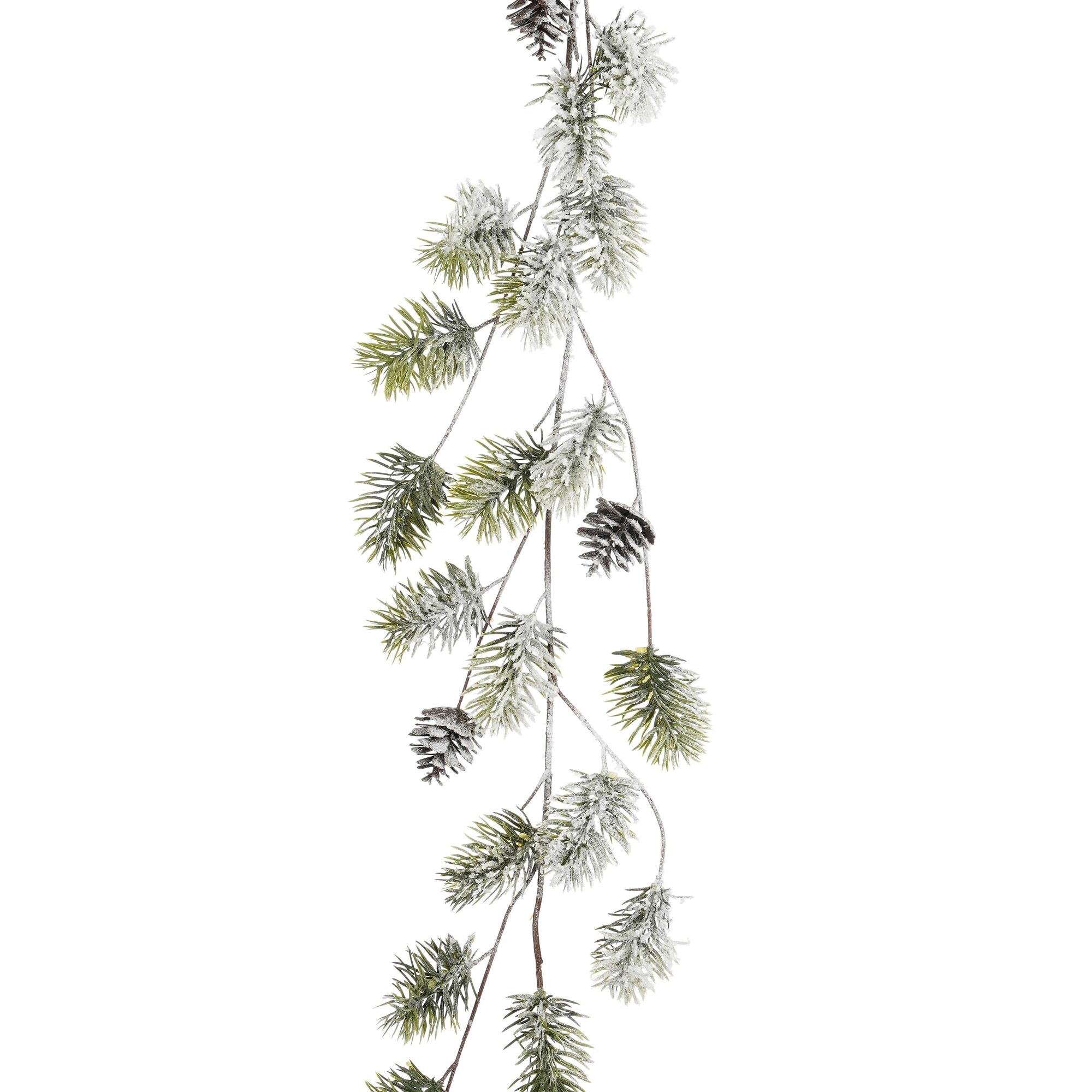 Slinger dennenappel groen frosted