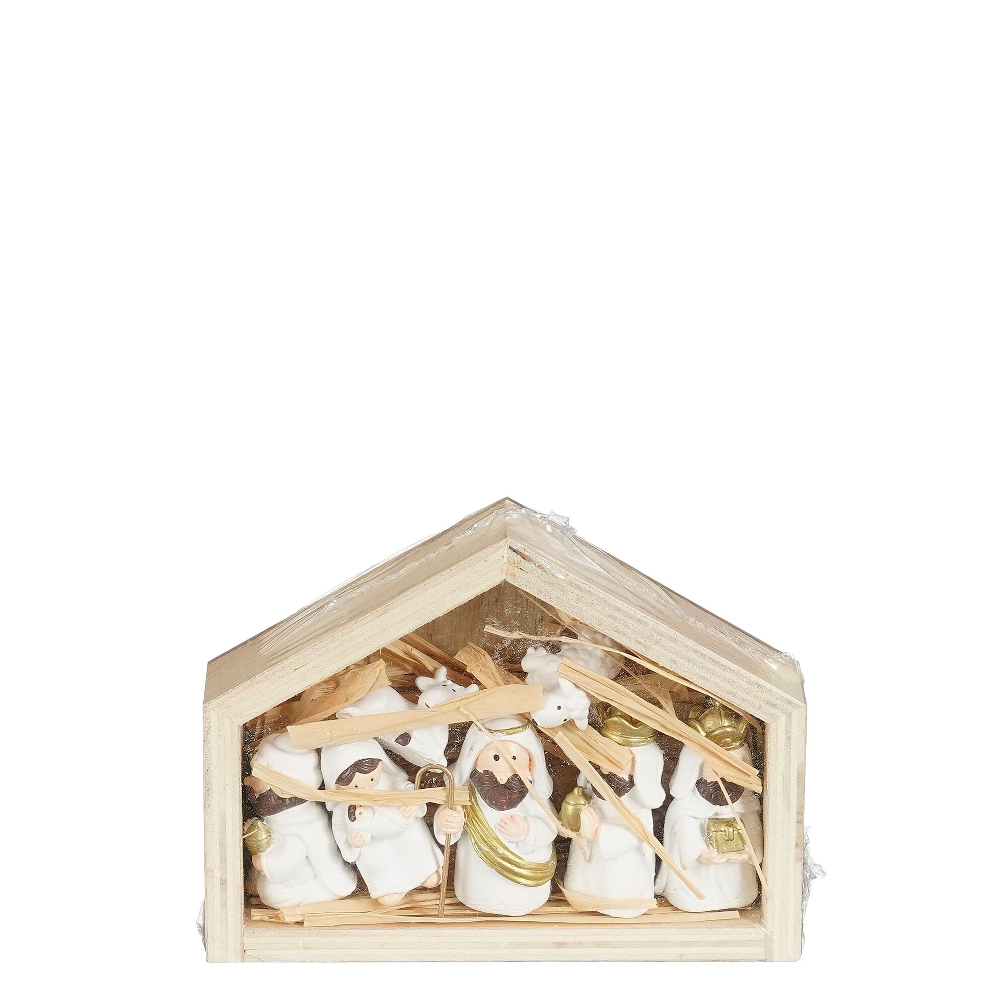 Kerststal wit FSC 100%