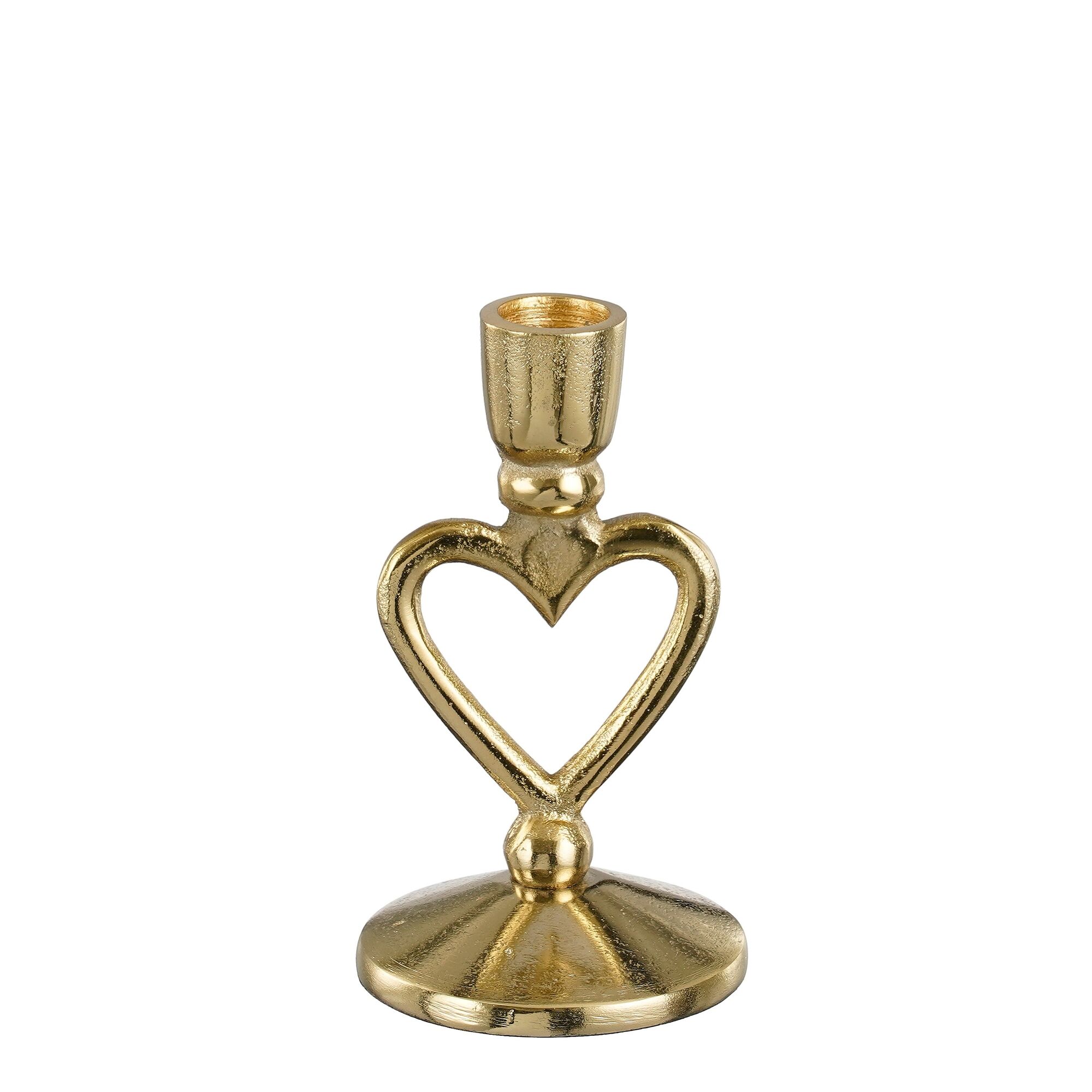 Kandelaar hart goud