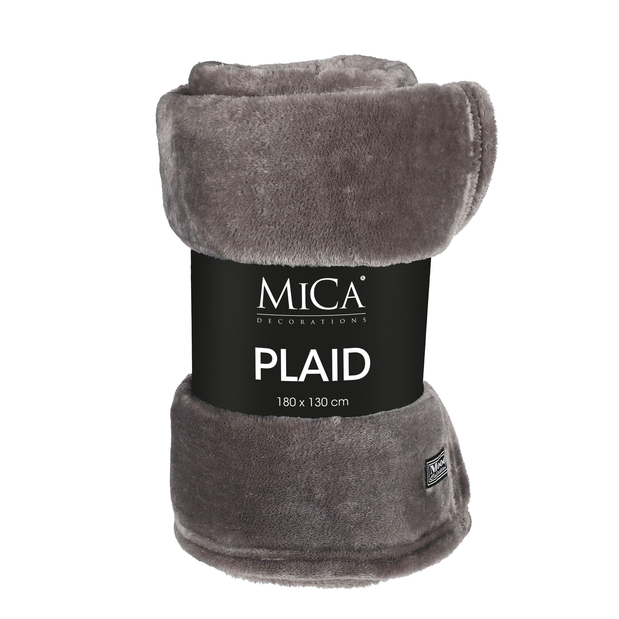 Famke fleece plaid antraciet
