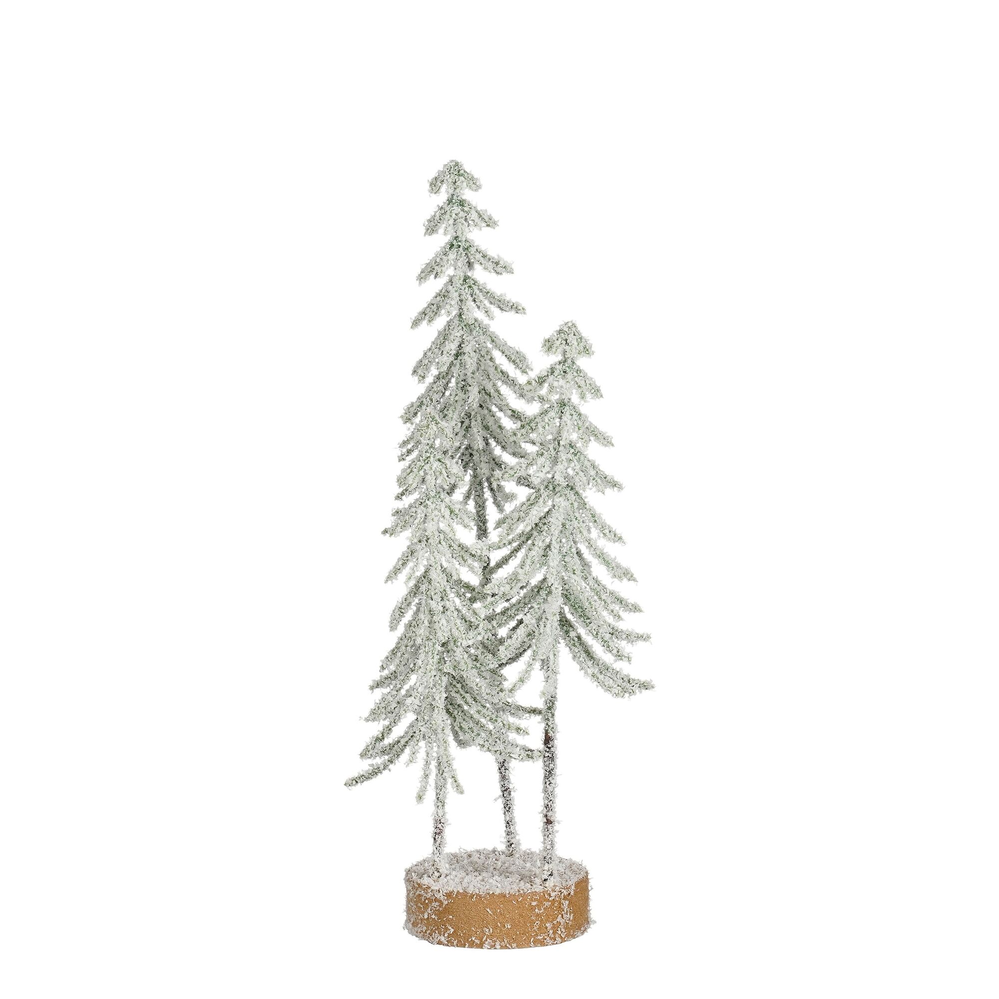 Decoratie boom groen frosted
