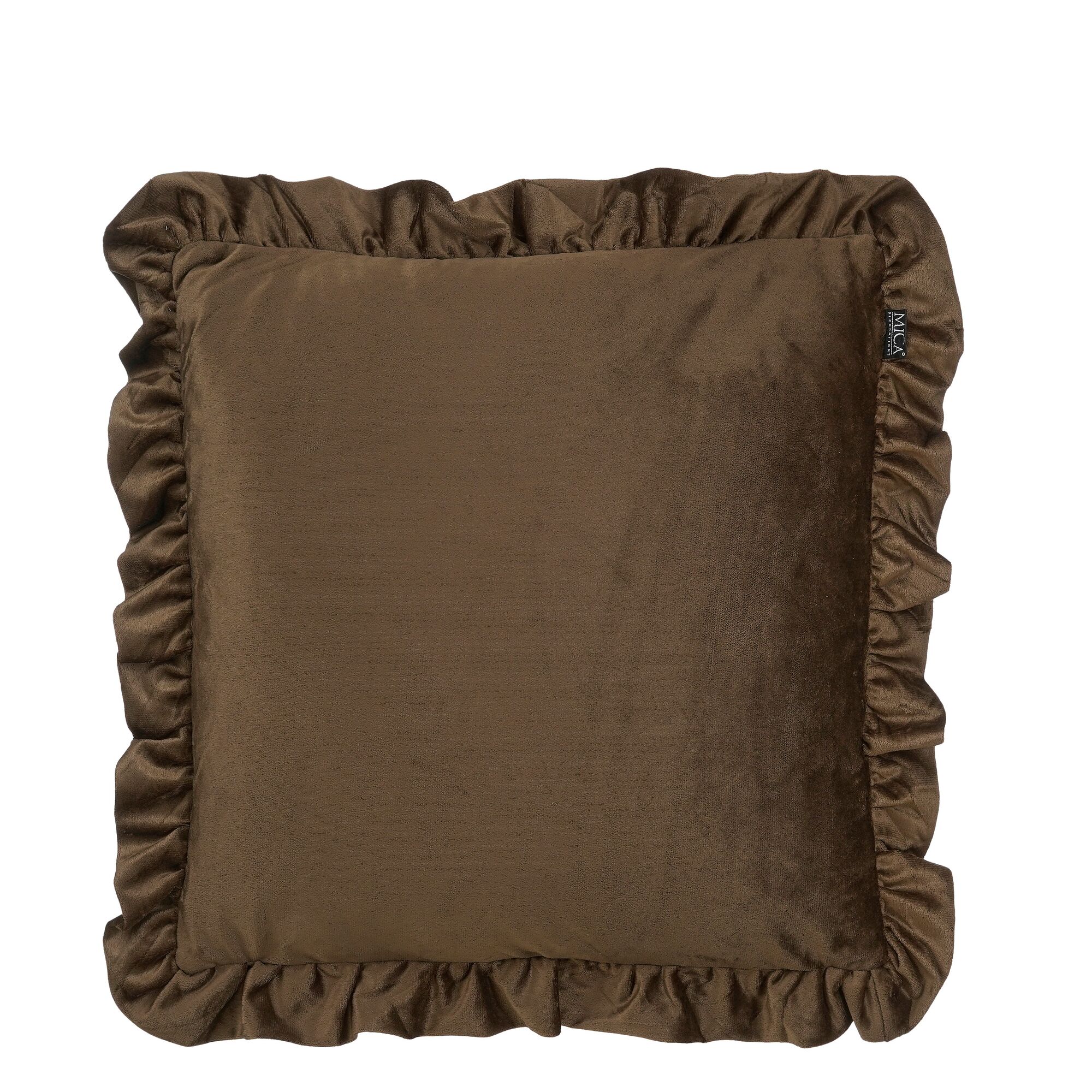 Glance kussen bruin fire retardant