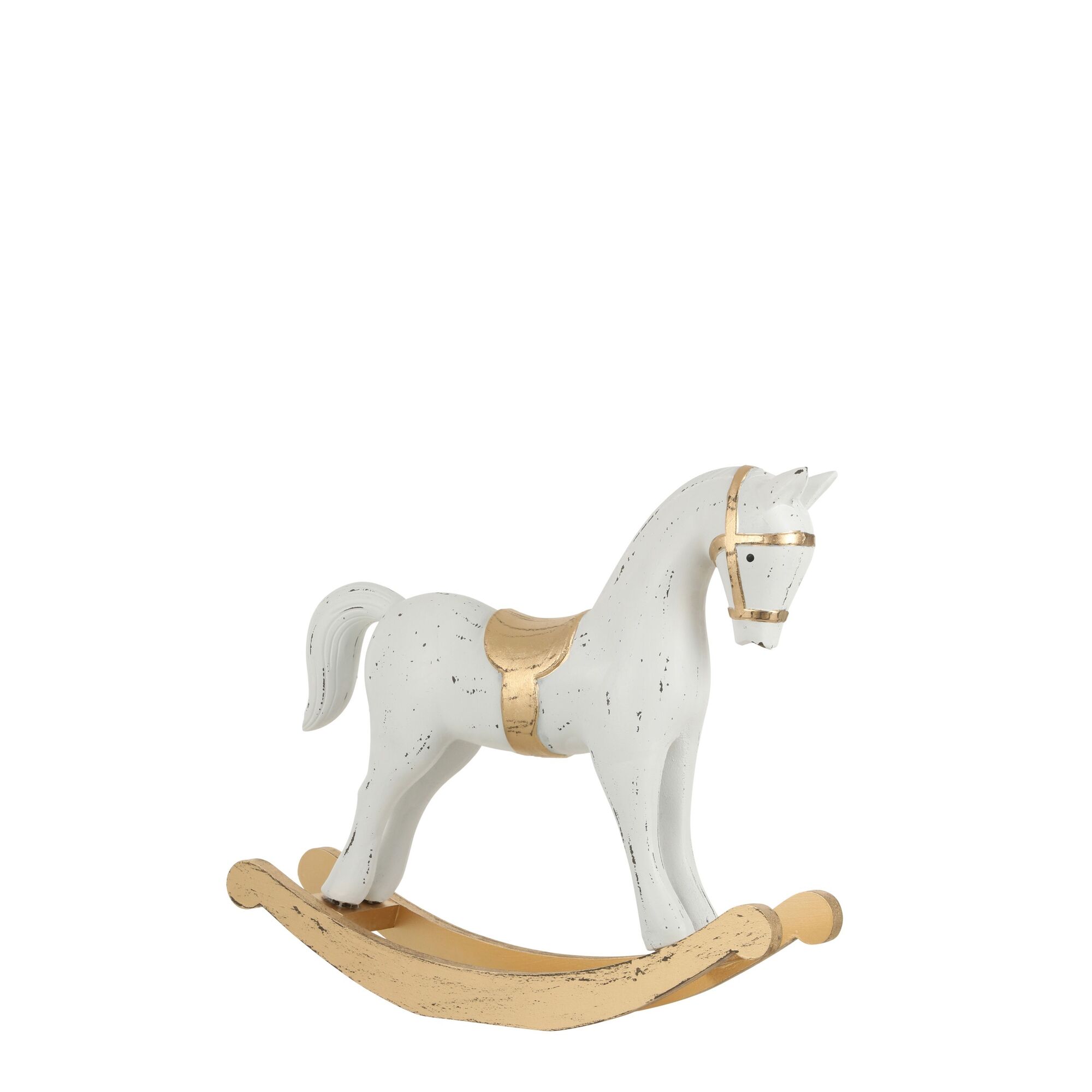 Decoratie hobbelpaard wit