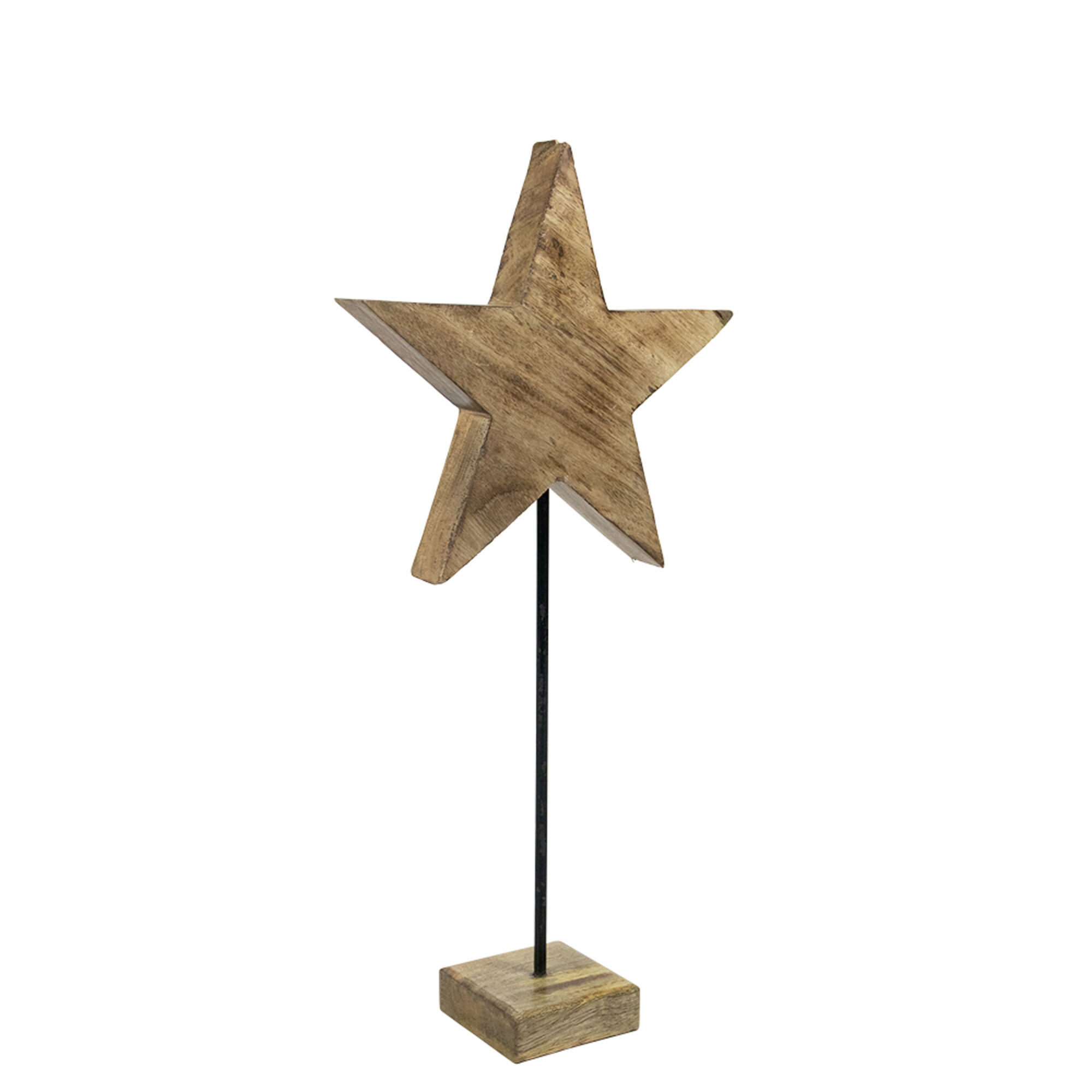 staande ster mango hout