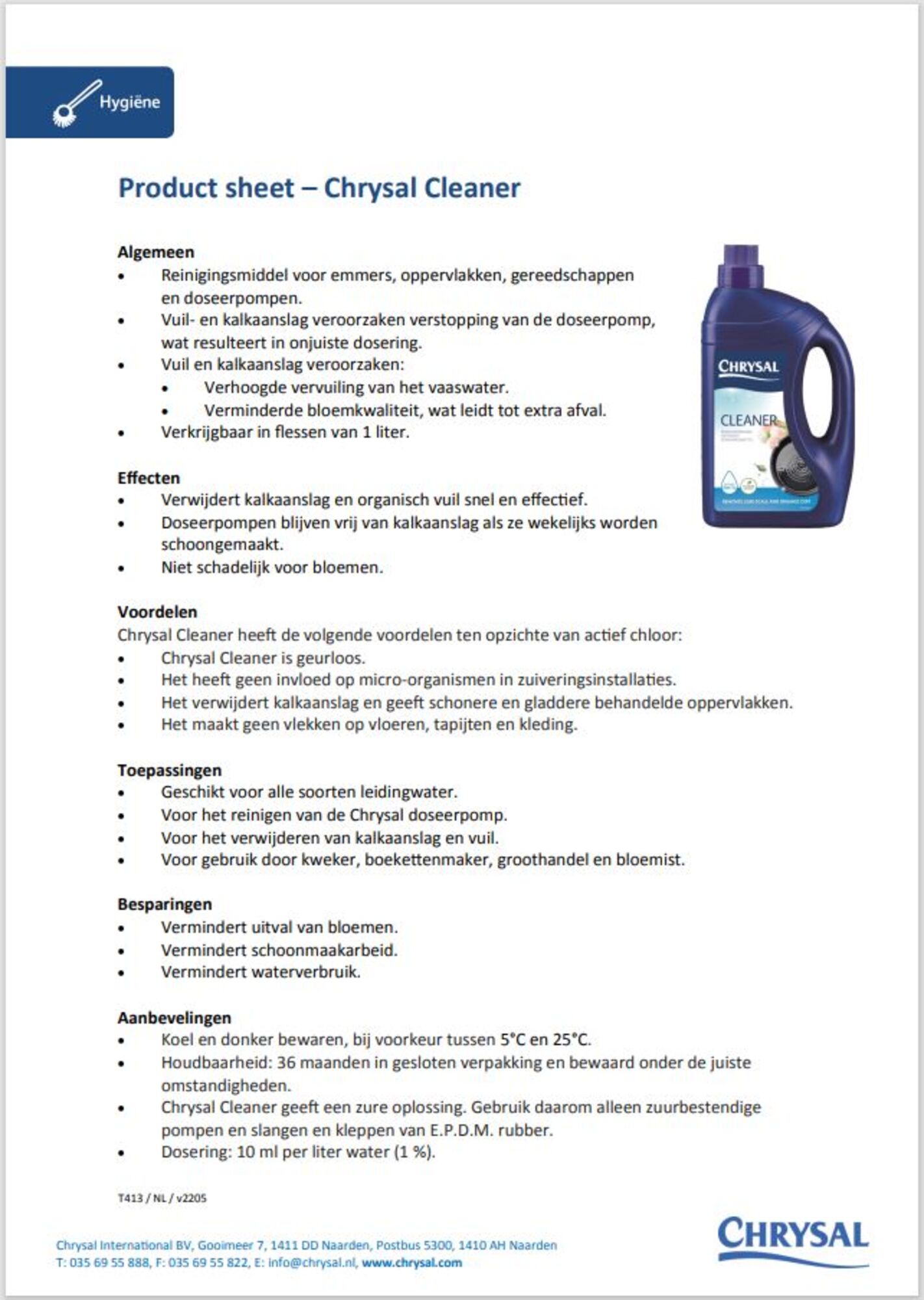 Chrysal Cleaner