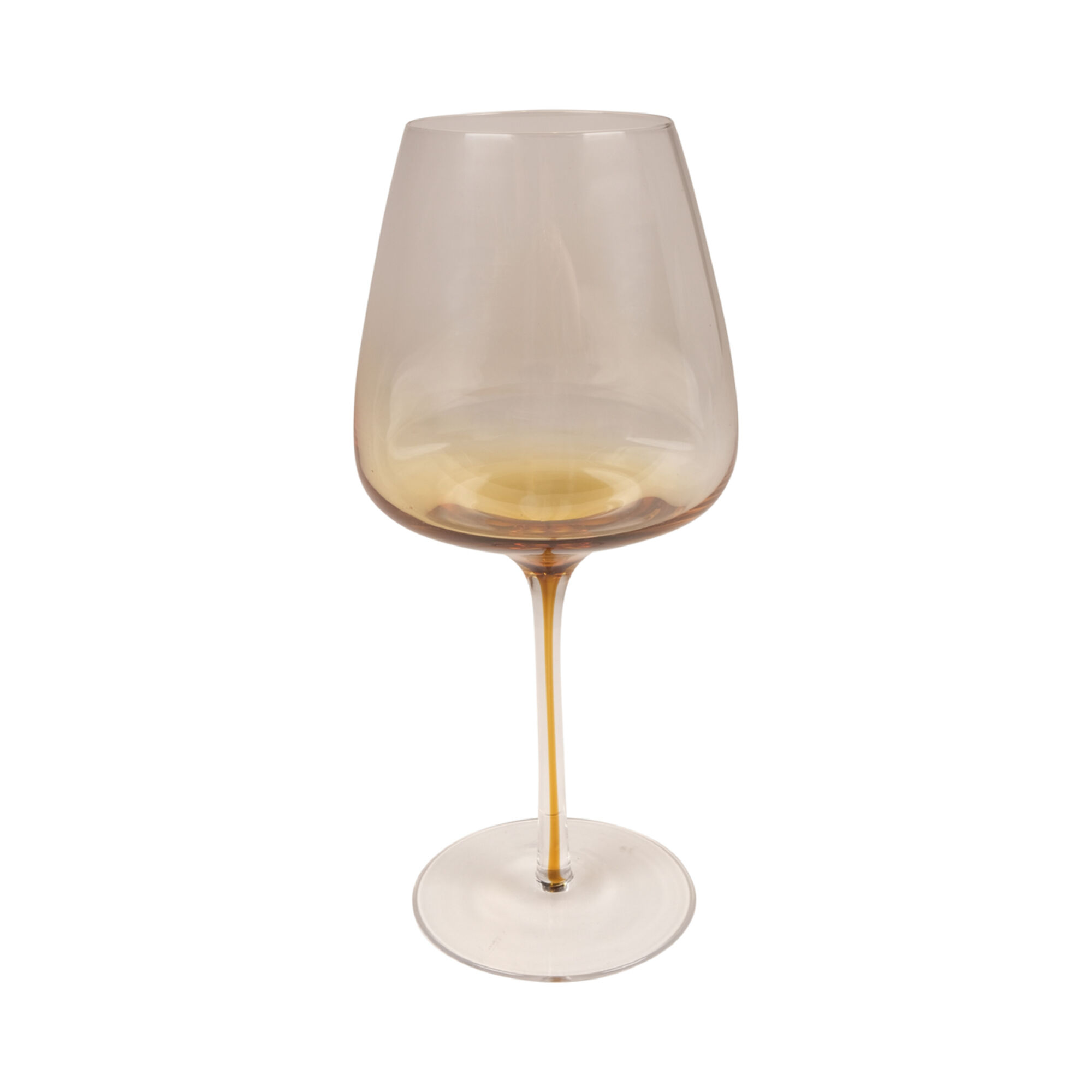 Smoke wijnglas amber