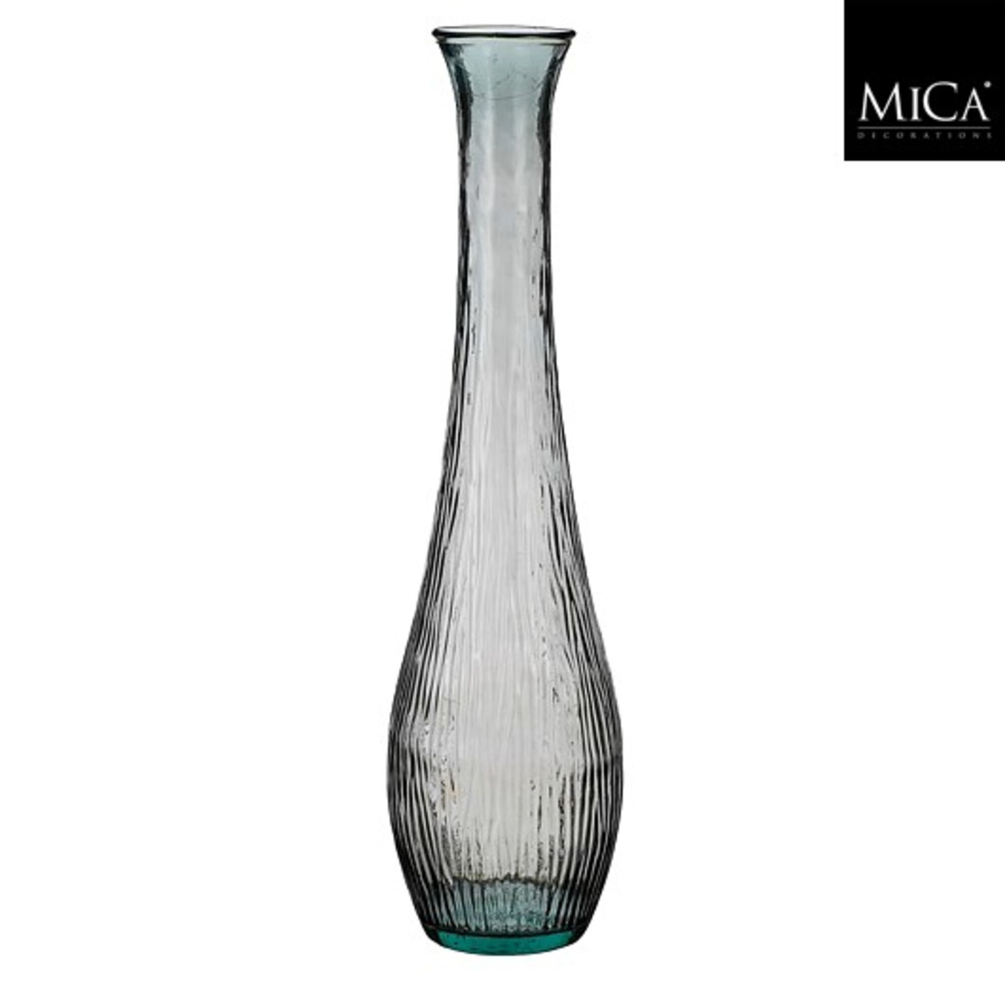 Dix vaas recycled glas antraciet
