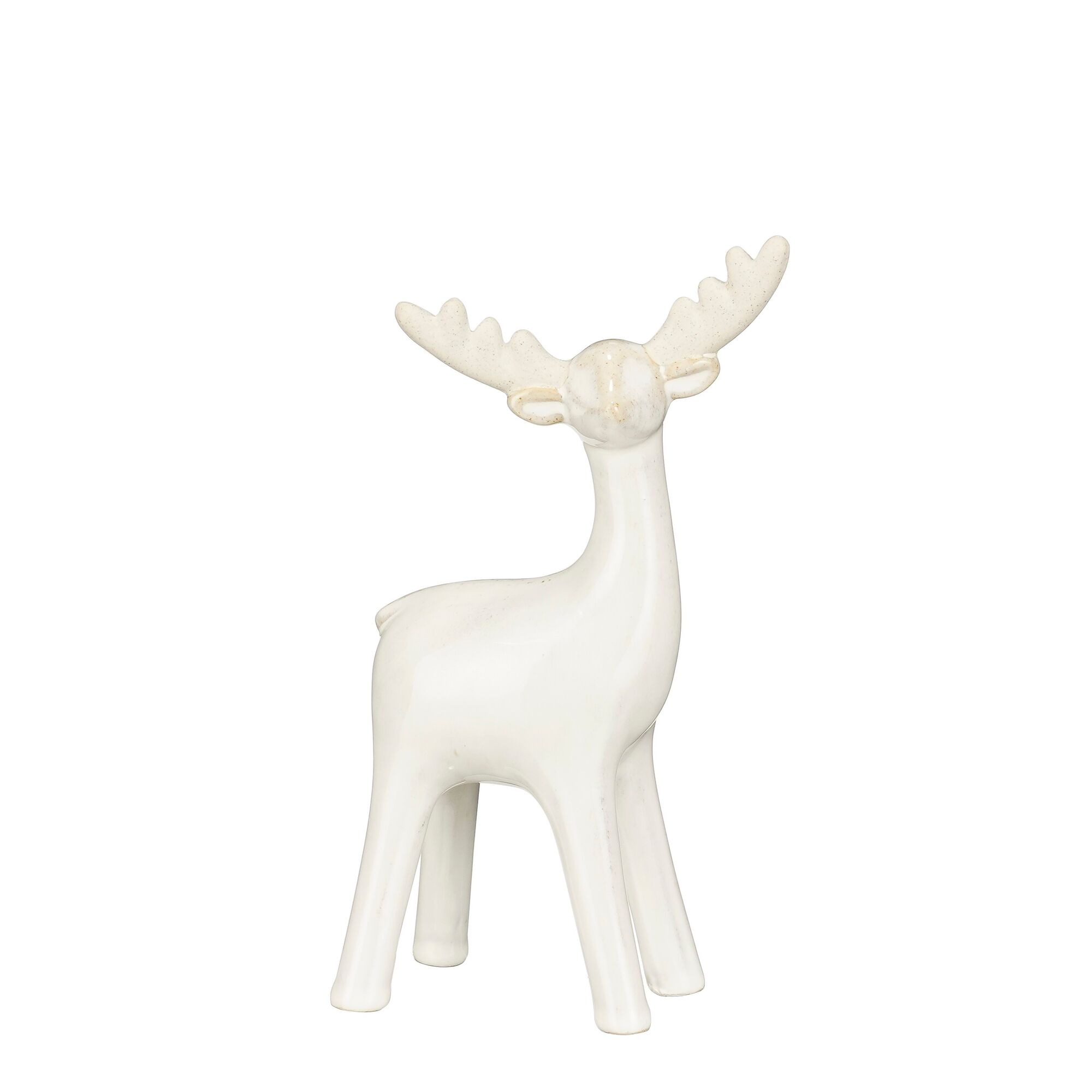 Decoratie rendier off white