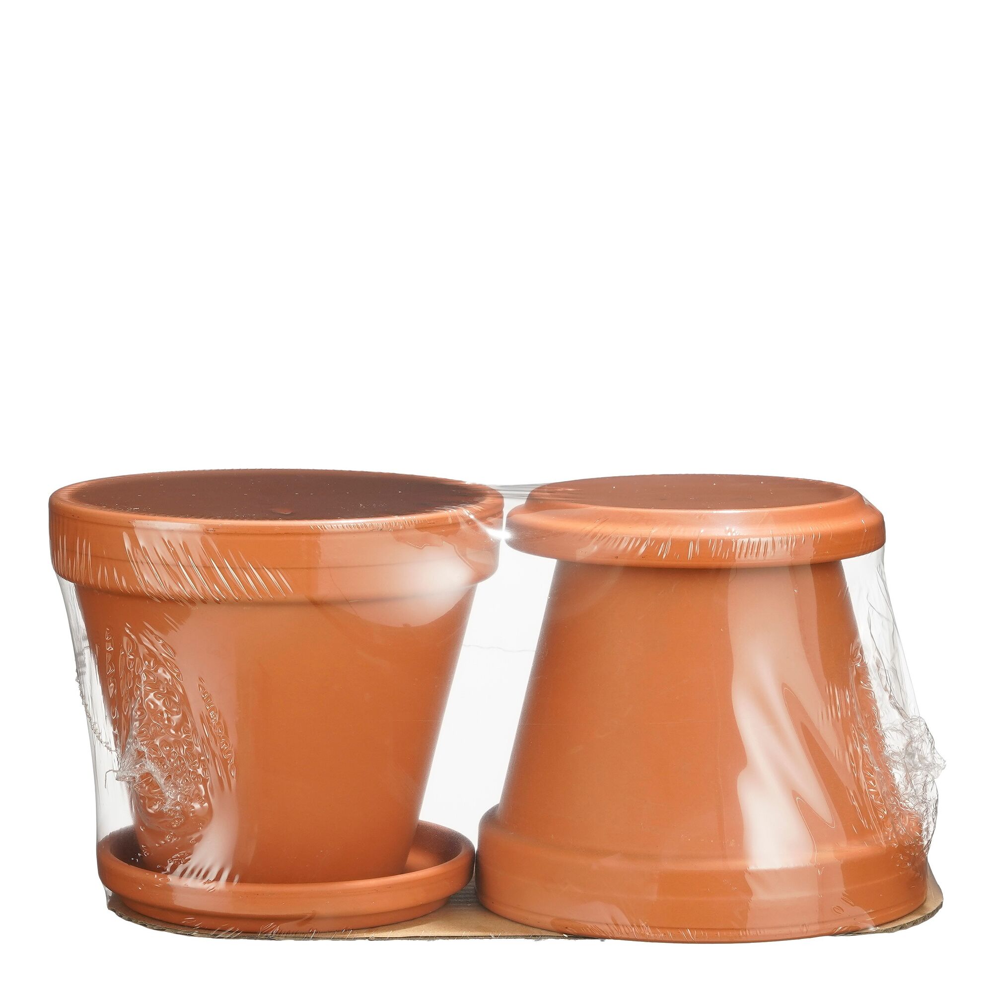 Stan pot met schotel terra 2 stuks PDQ