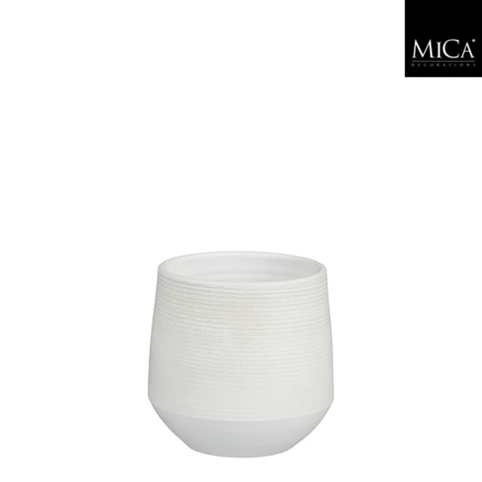 Evora pot rond off white