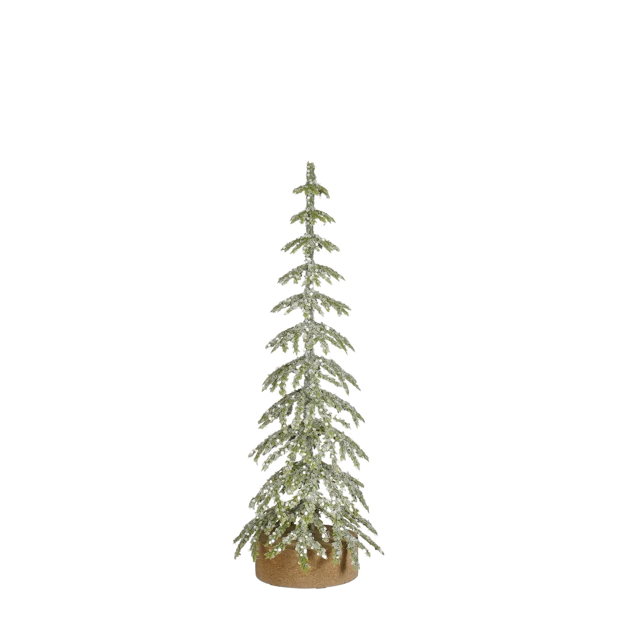 Decoratie boom groen frosted