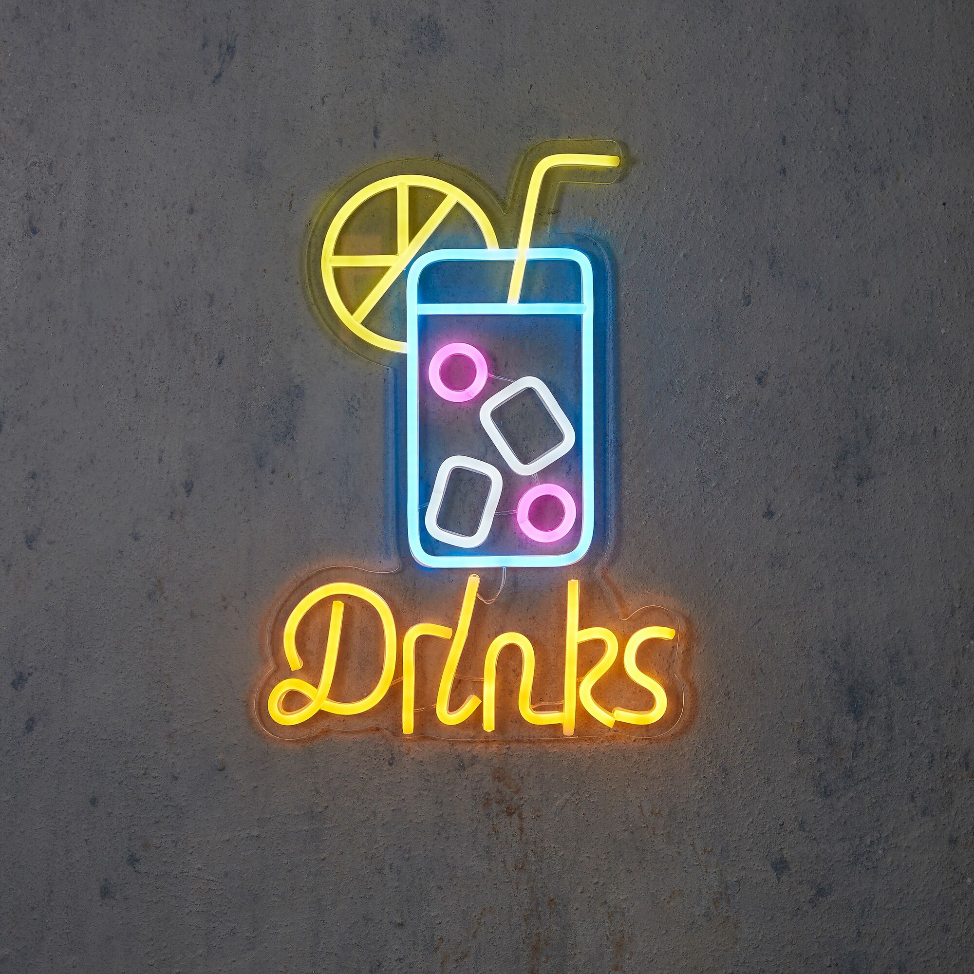 Neon light multicolour Drinks en timer adapter included IP20