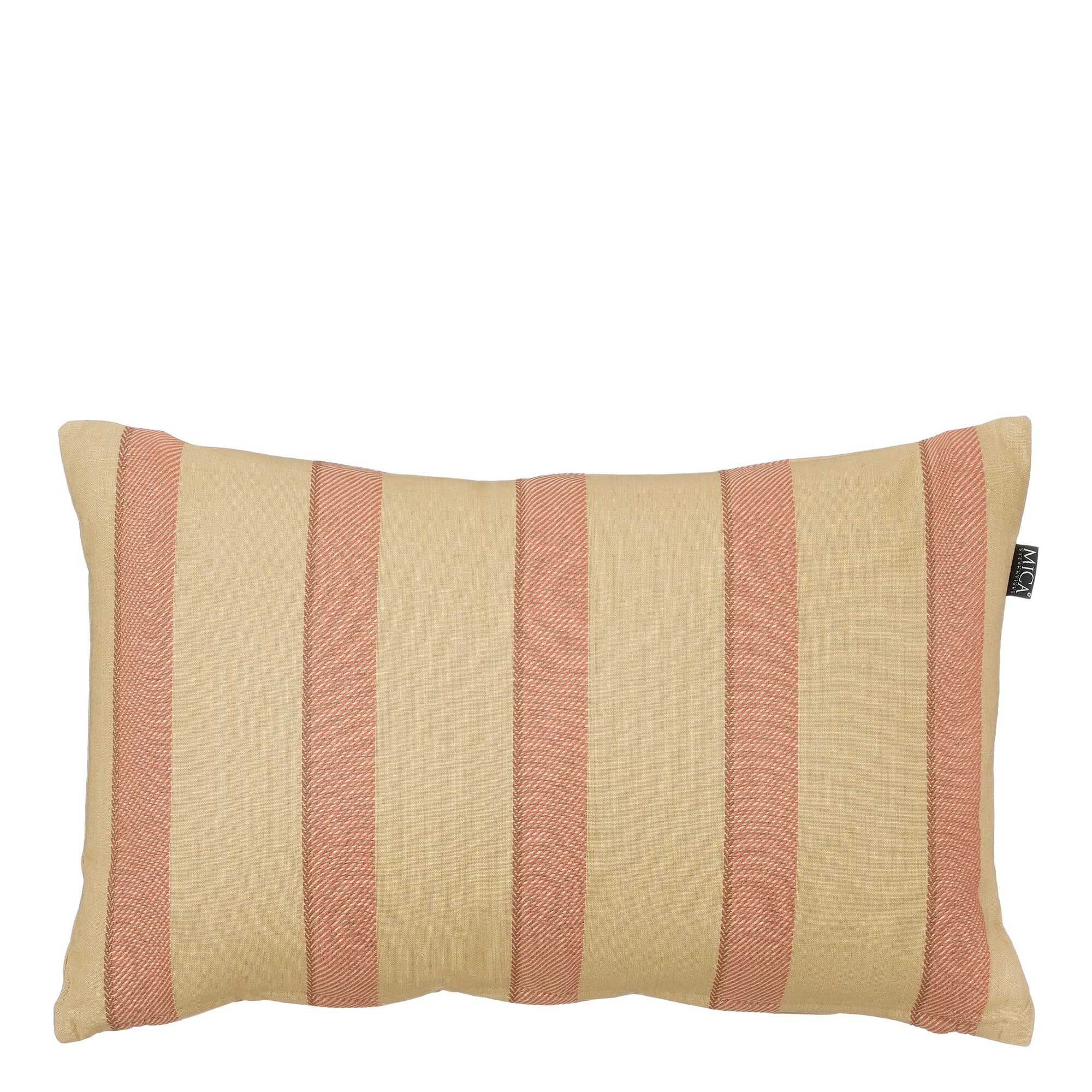 Kussen streep beige