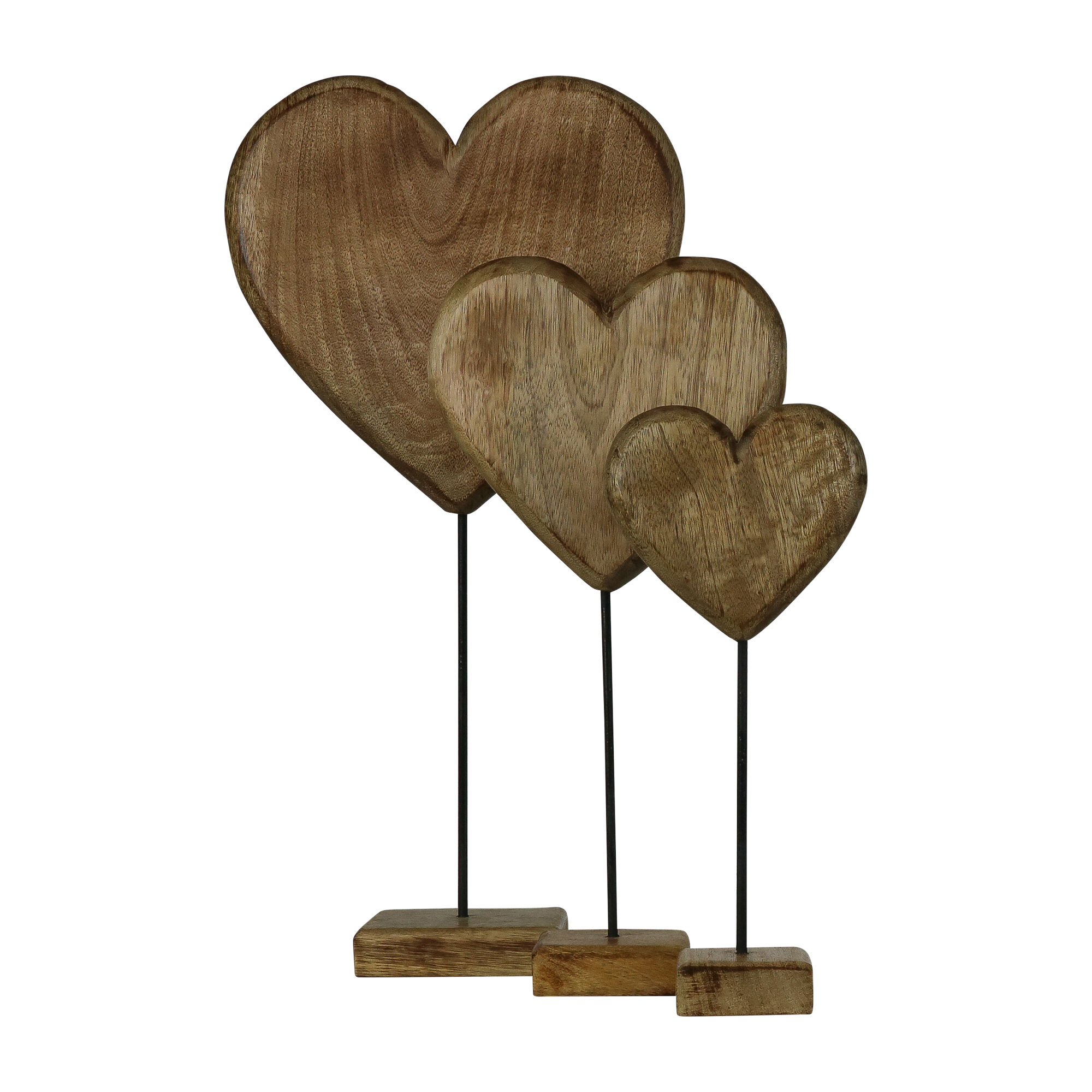 staand hart mango hout