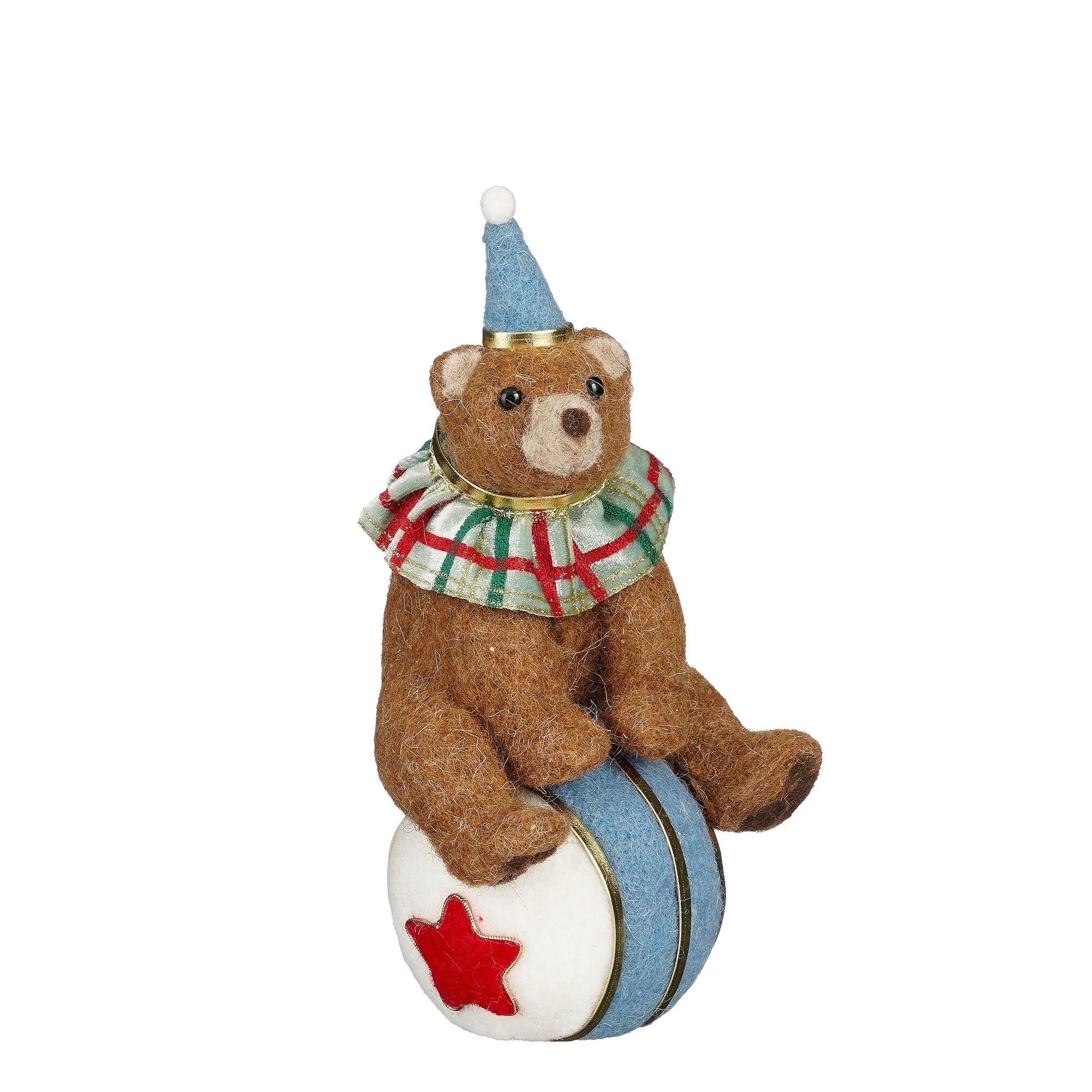 Decoratie circus beer bruin