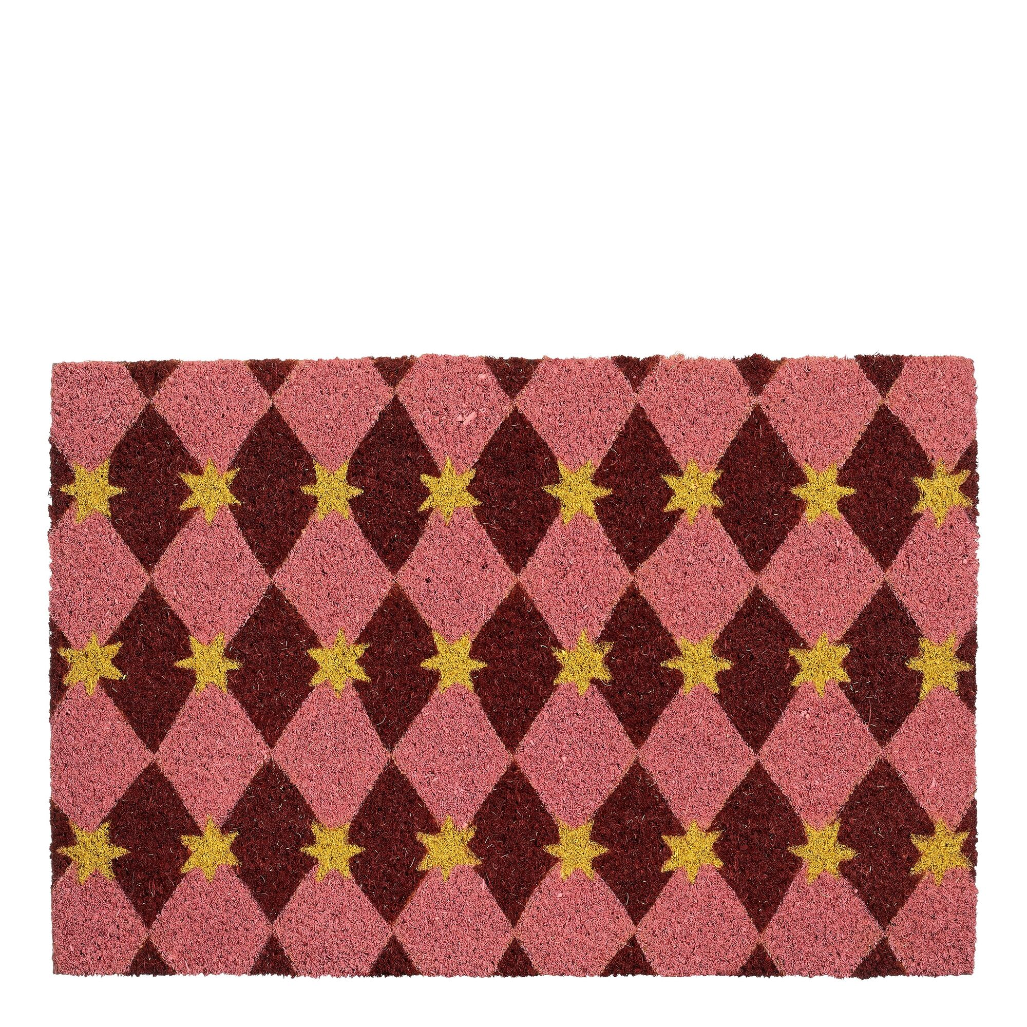 Deurmat diamant roze