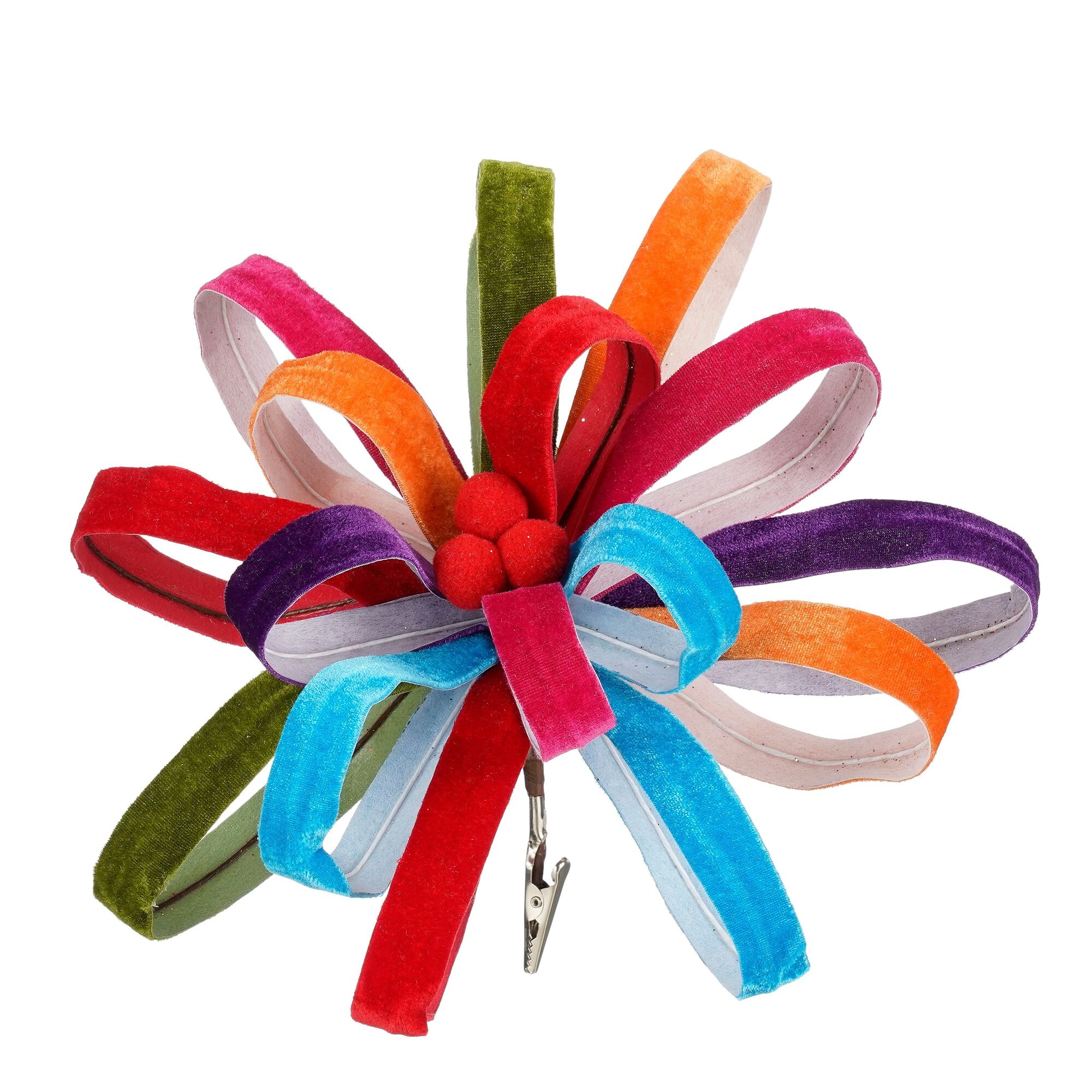 Clip poinsettia rood