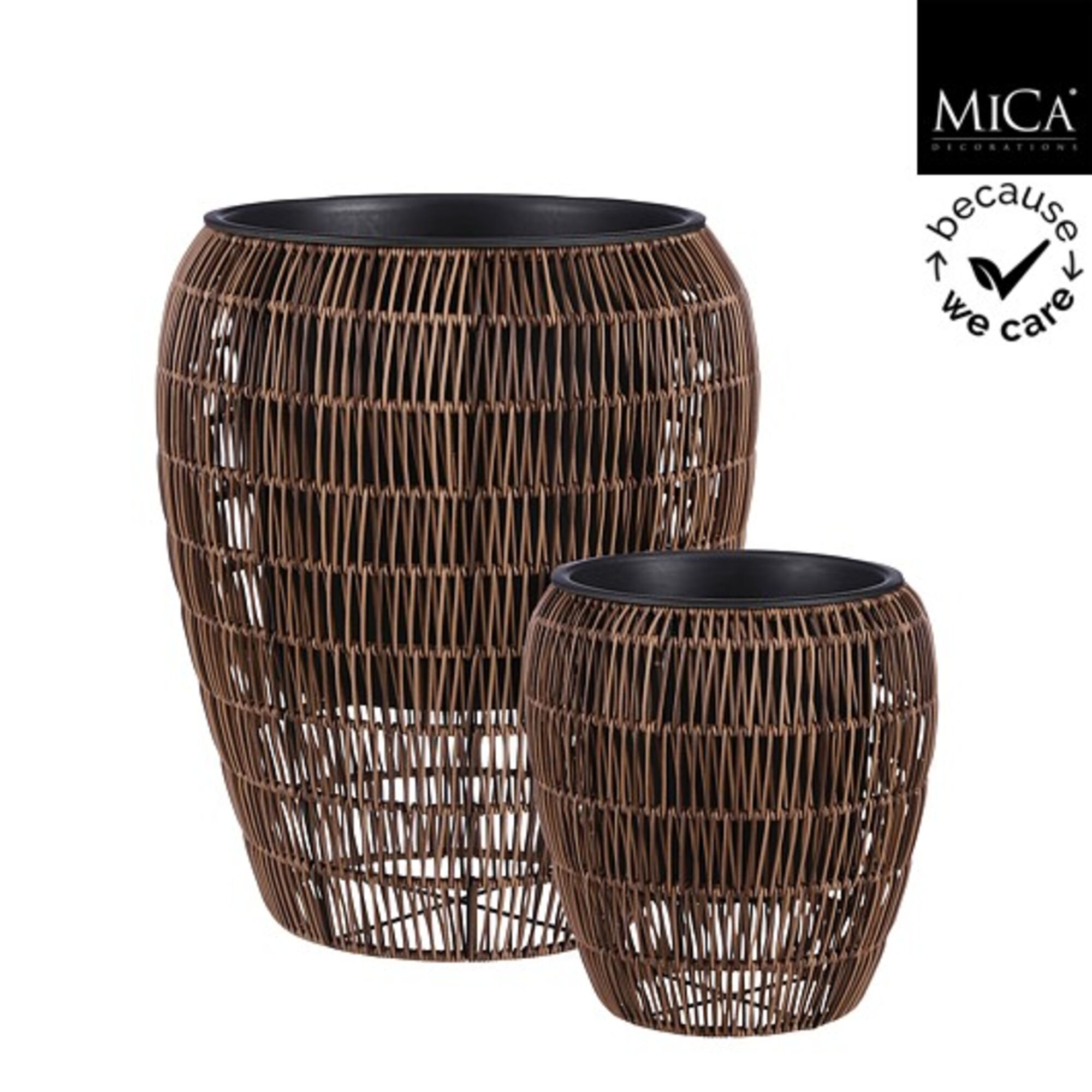 Pancho pot rond d.bruin set van 2