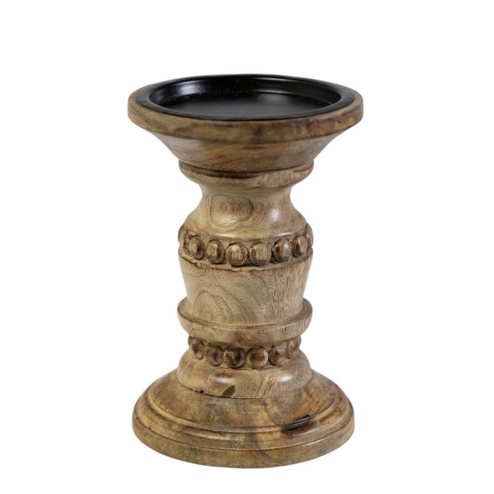 Kandelaar mango hout bubbel