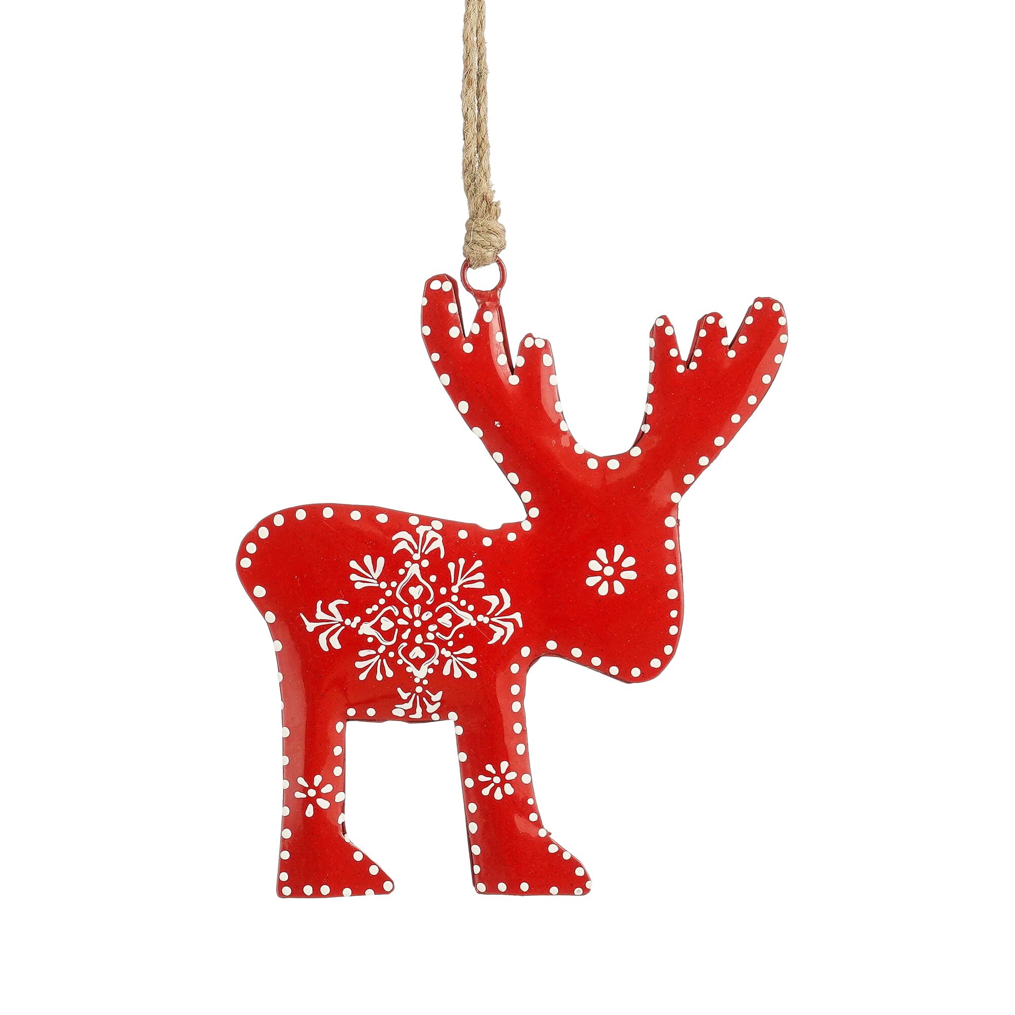 Ornament eland rood