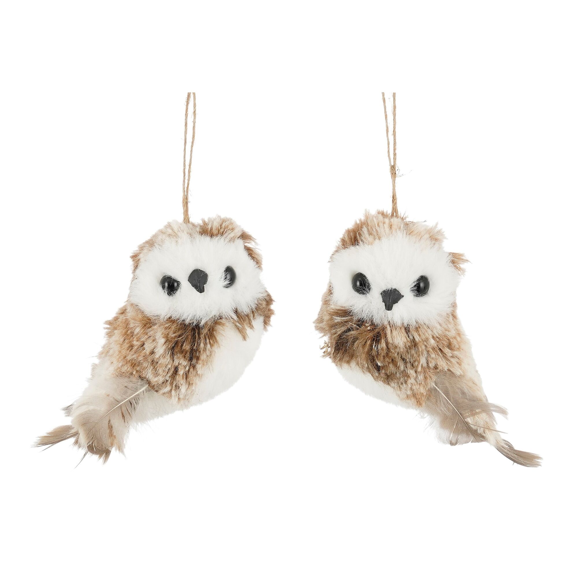 Ornament uil bruin 2 assorti