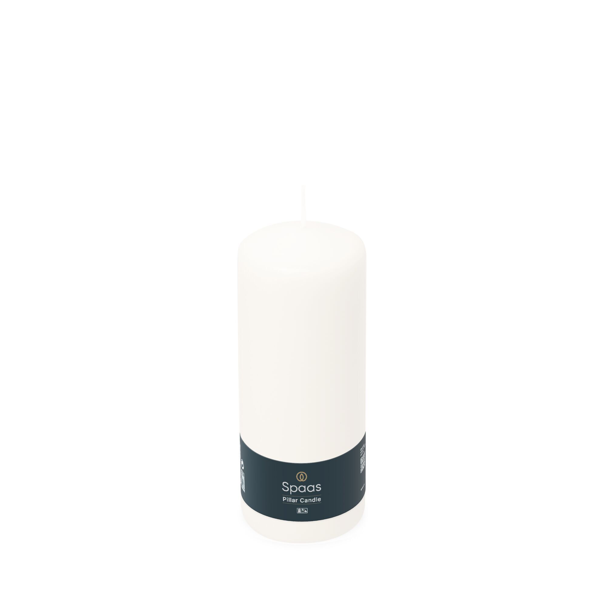 Cilinderkaars 60/150 - wit