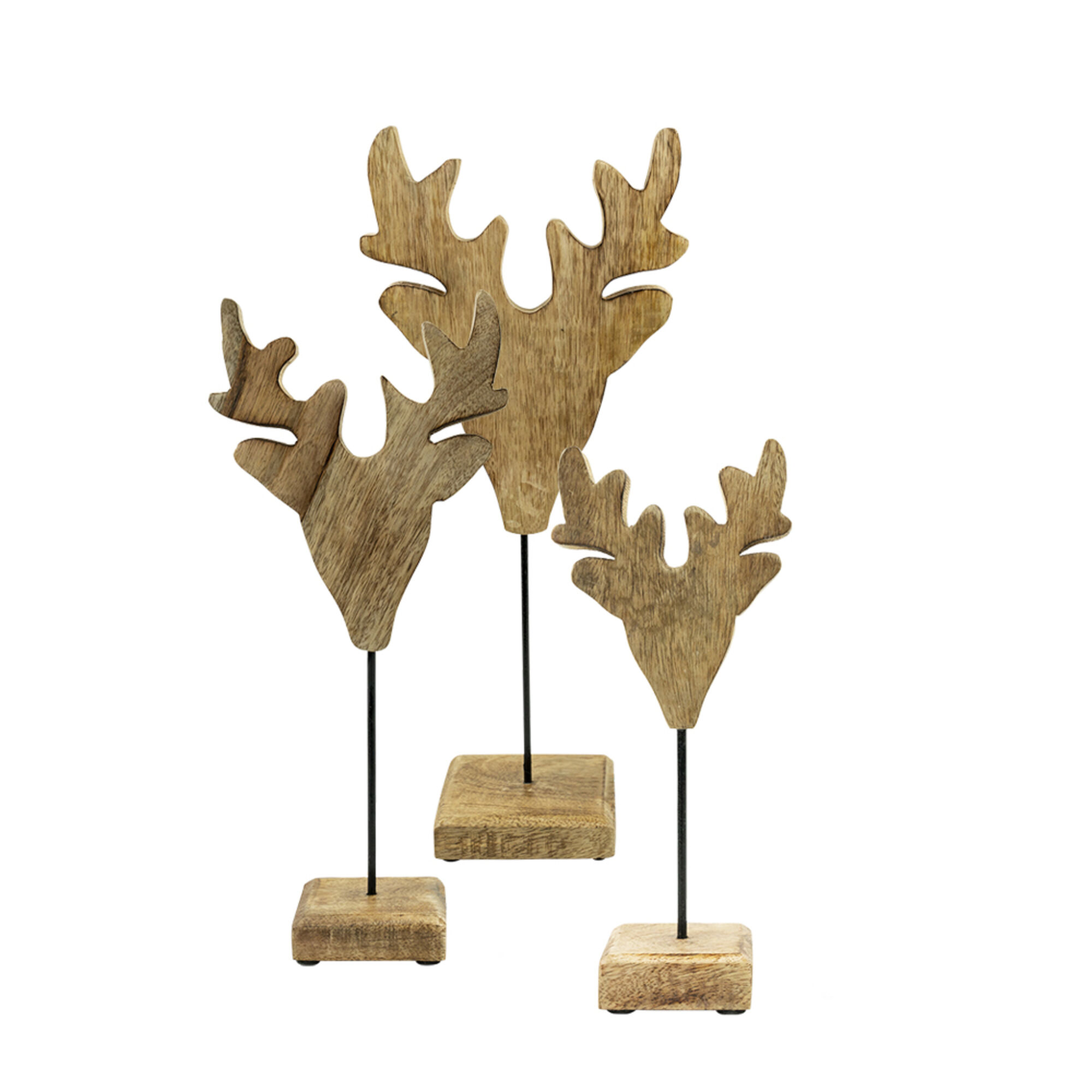 staand hert mango hout