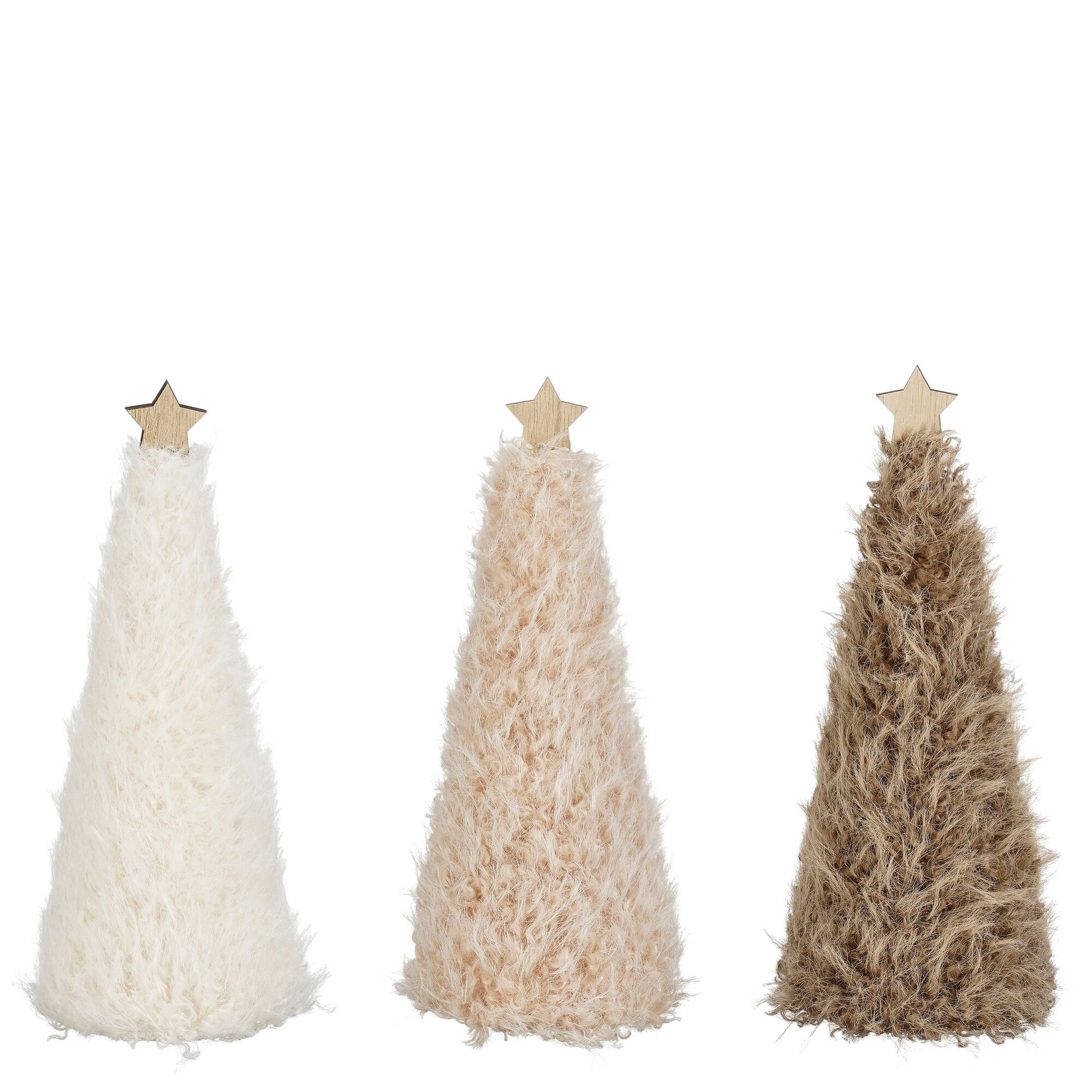 Decoratie boom bruin l.bruin wit 3 assorti