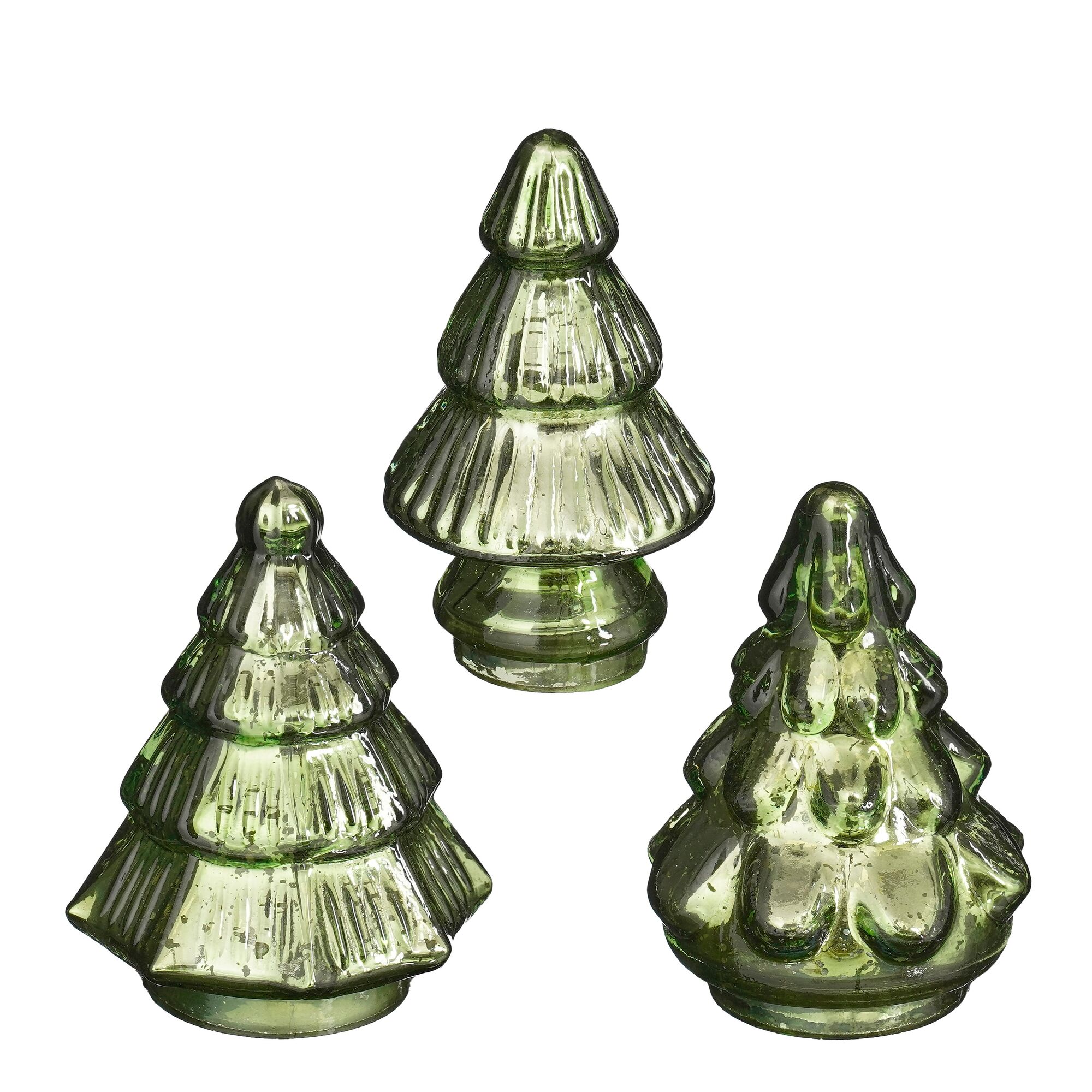 Decoratie boom groen 3 assorti