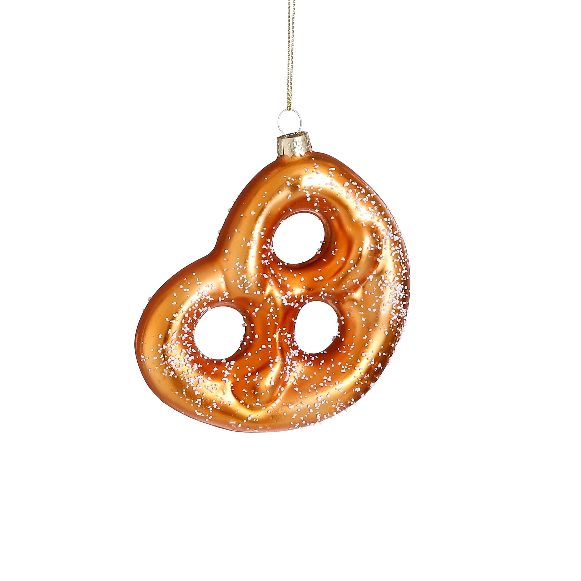 Ornament pretzel bruin
