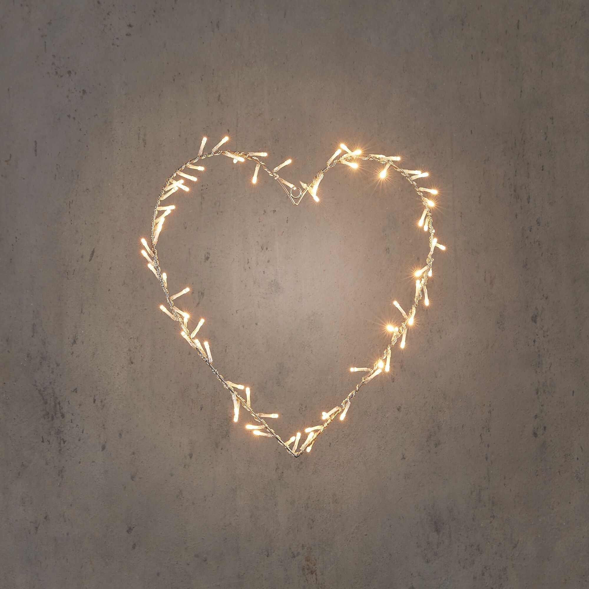 Hart zilver klassiek wit 80 led IP44 adapter included en timer