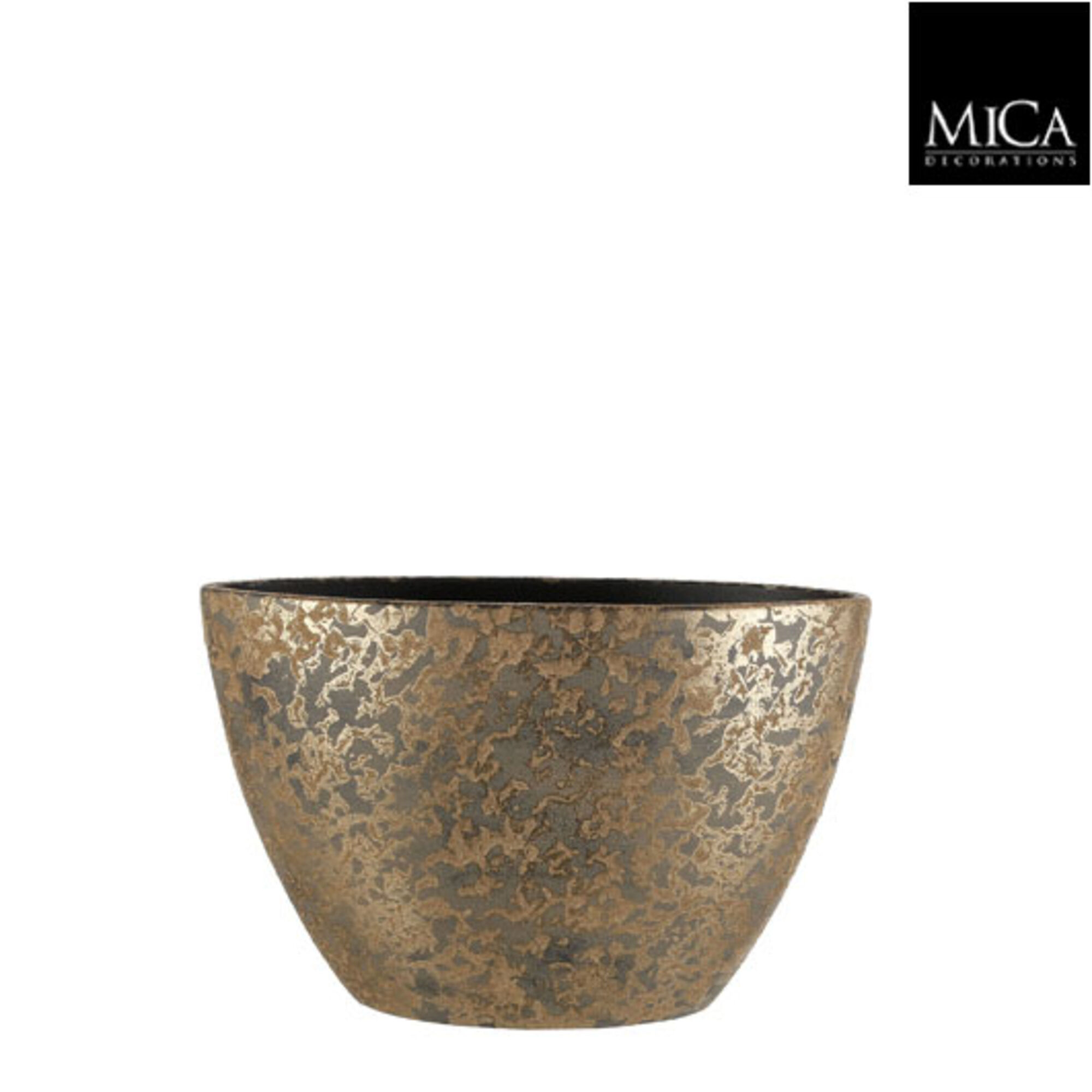 Clemente pot ovaal goud