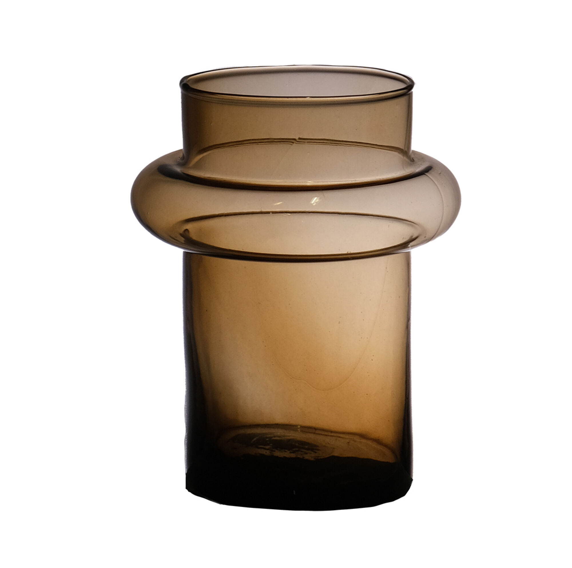 Lune mondgeblazen Recycled Vaas amber