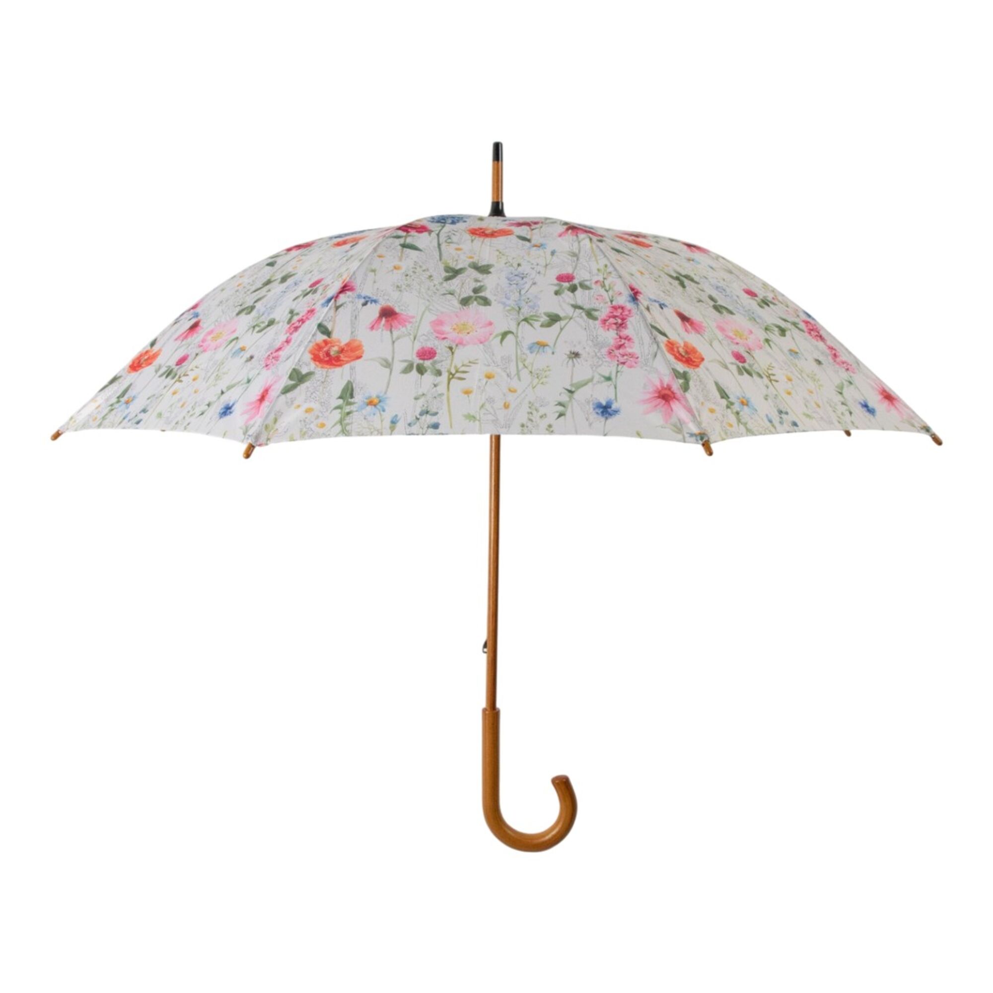 Paraplu bloemenweide off white