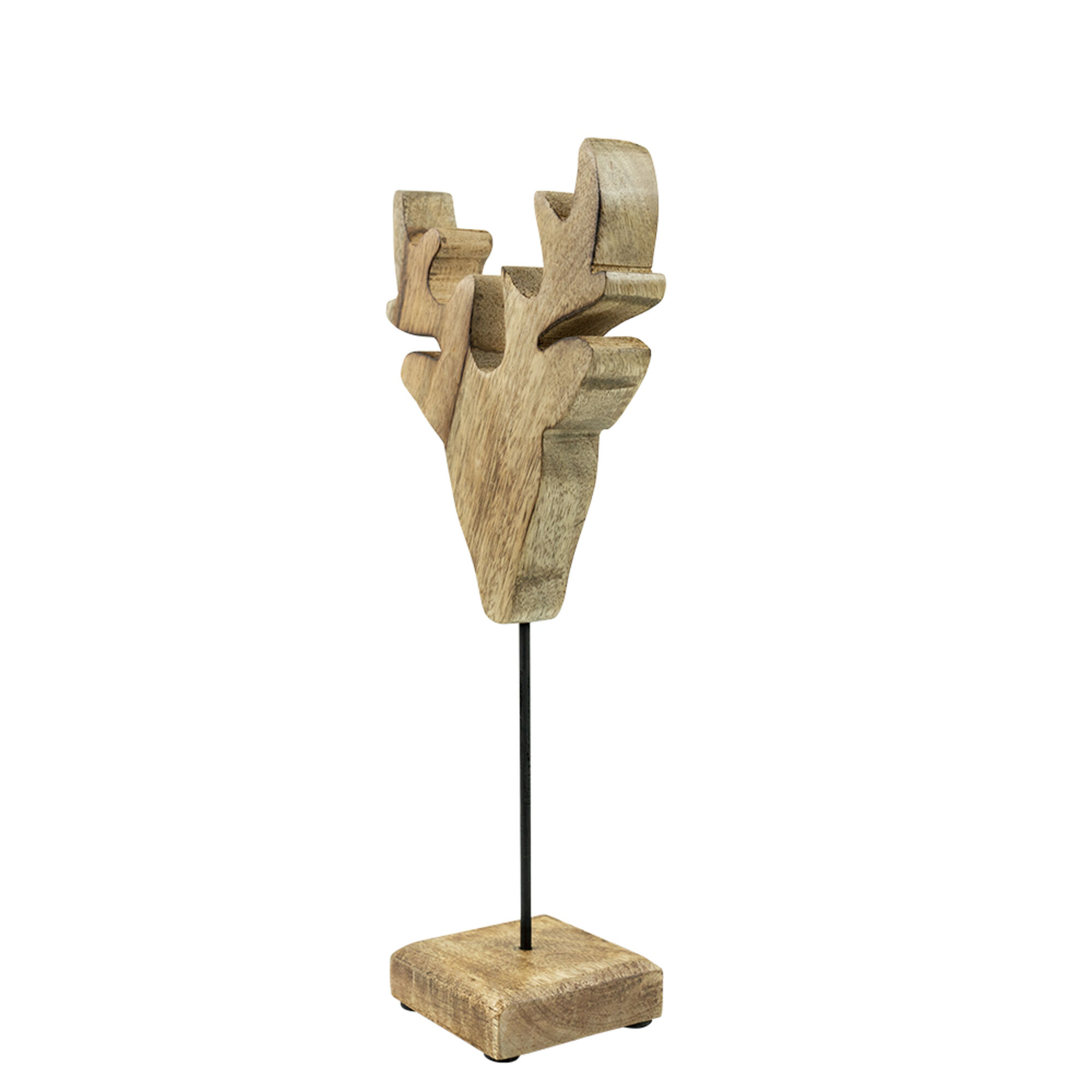staand hert mango hout