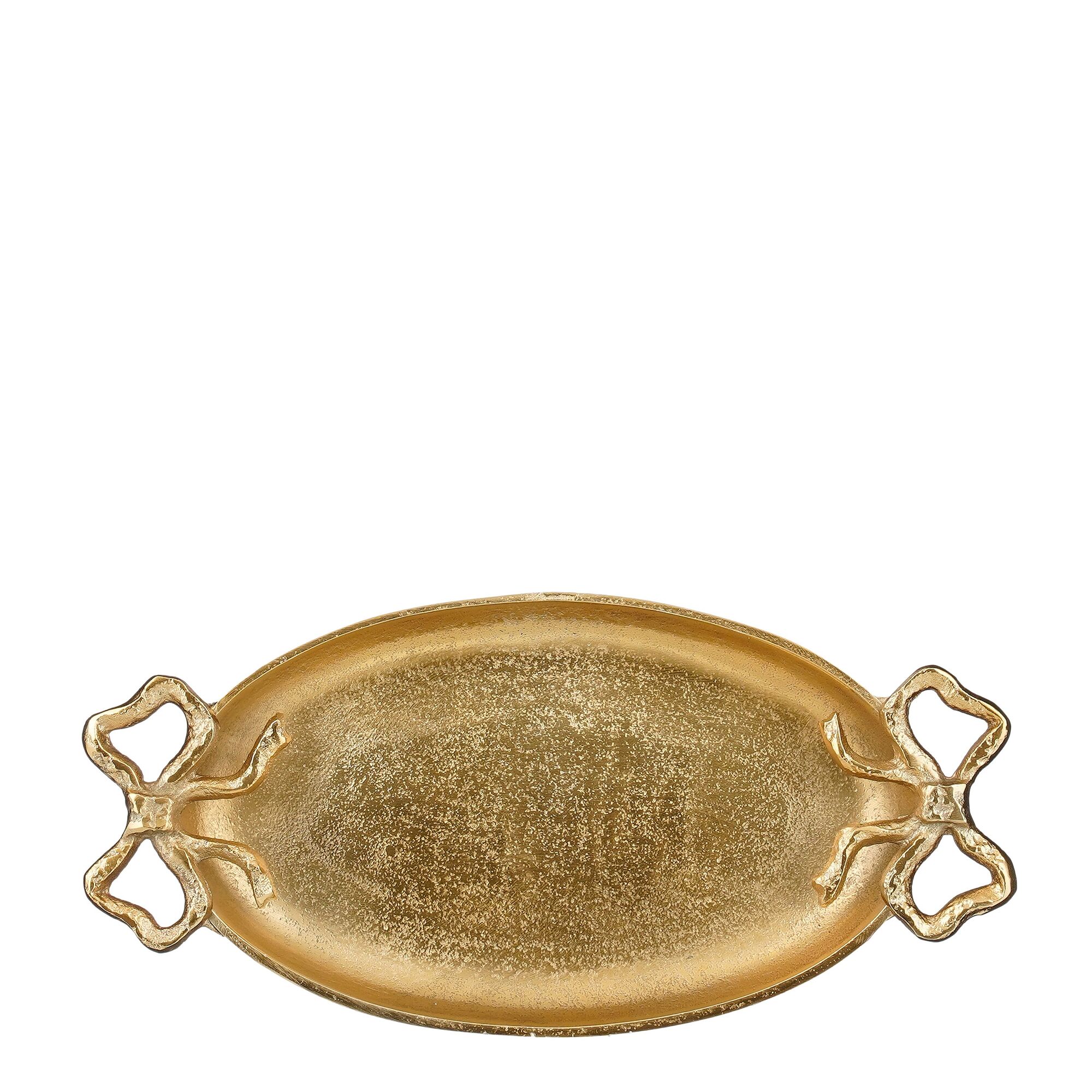 Decoratie tray strik goud