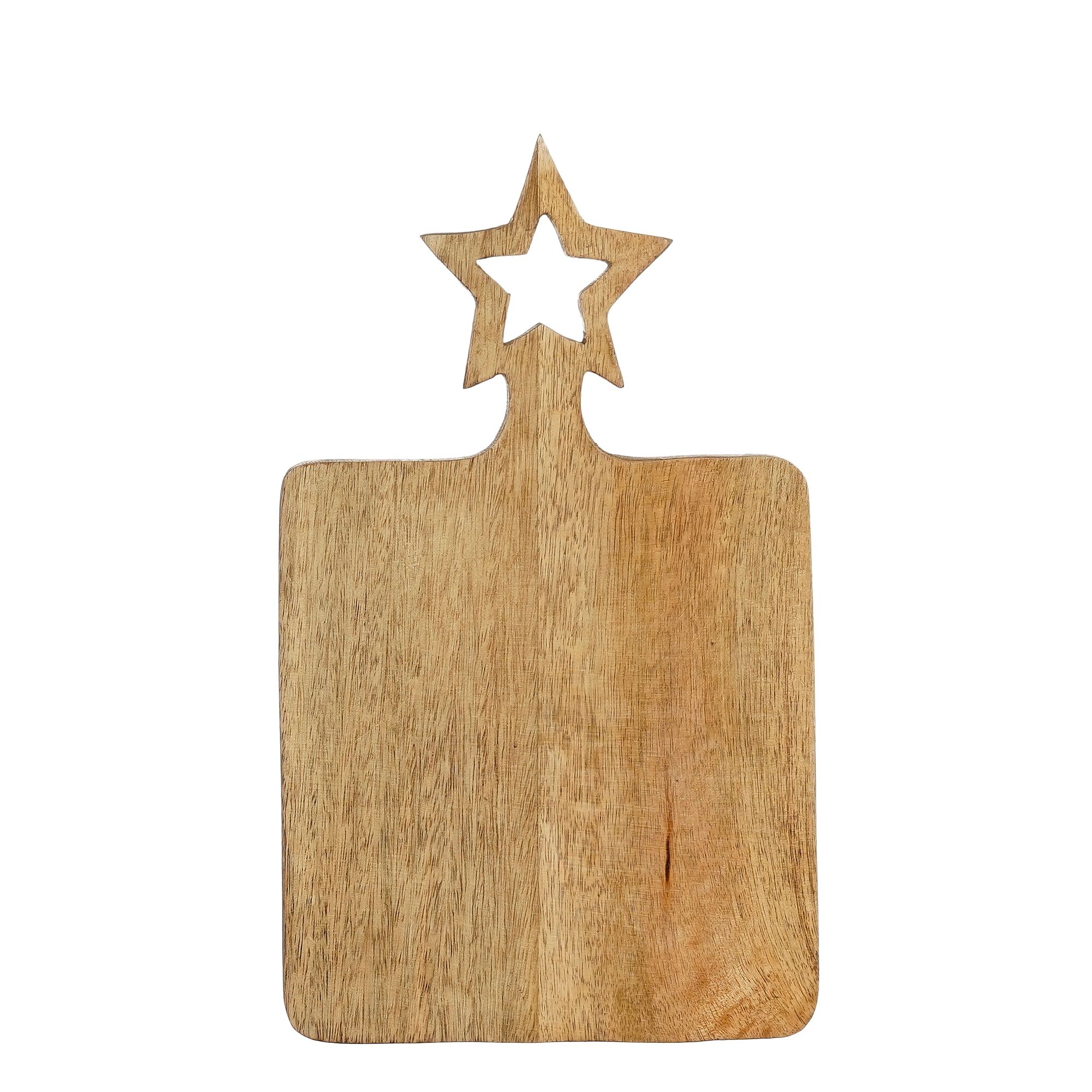 Snijplank ster l.bruin FSC 100%