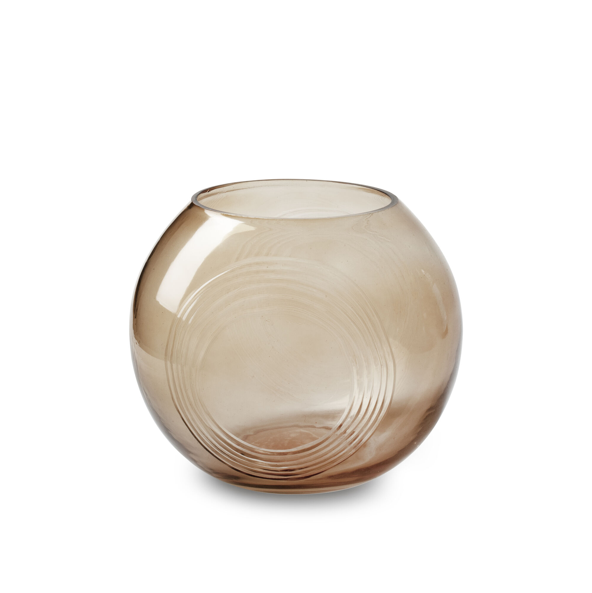 Bolvaas met ringen Janine beige