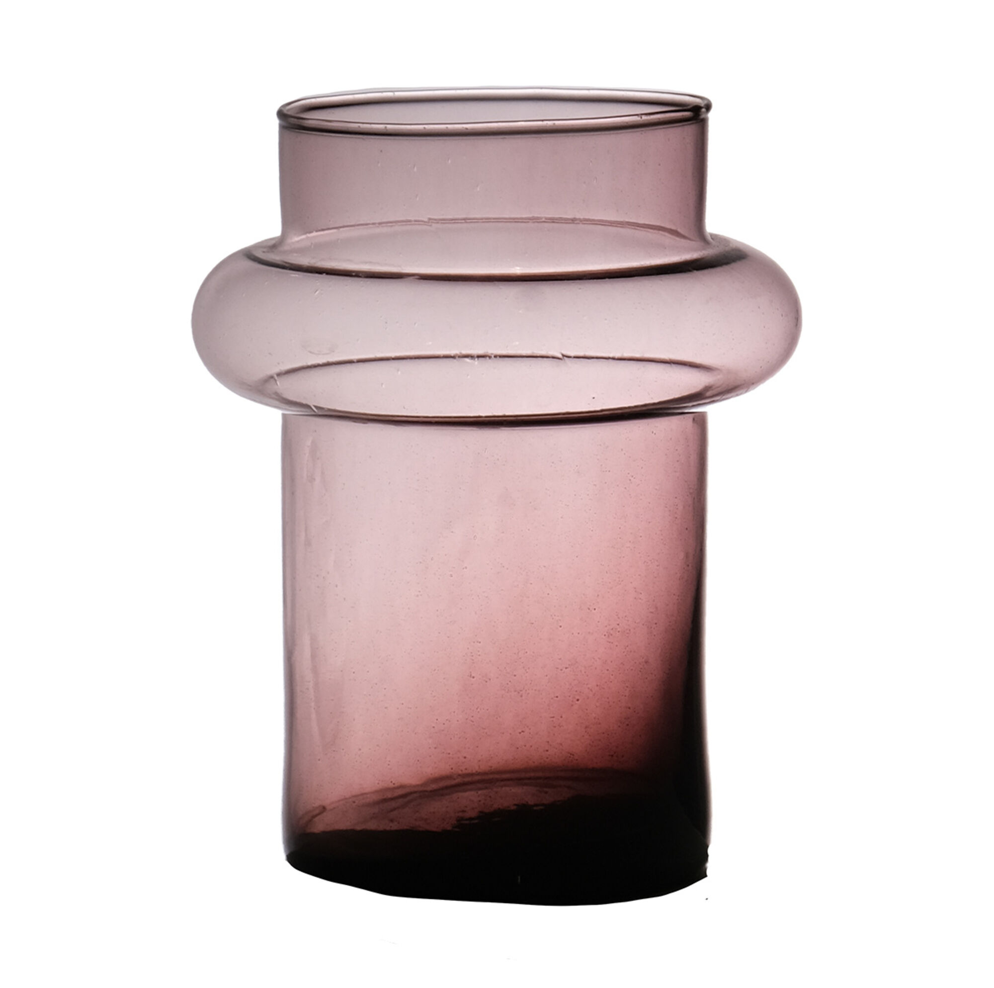 Lune mondgeblazen Recycled Vaas paars