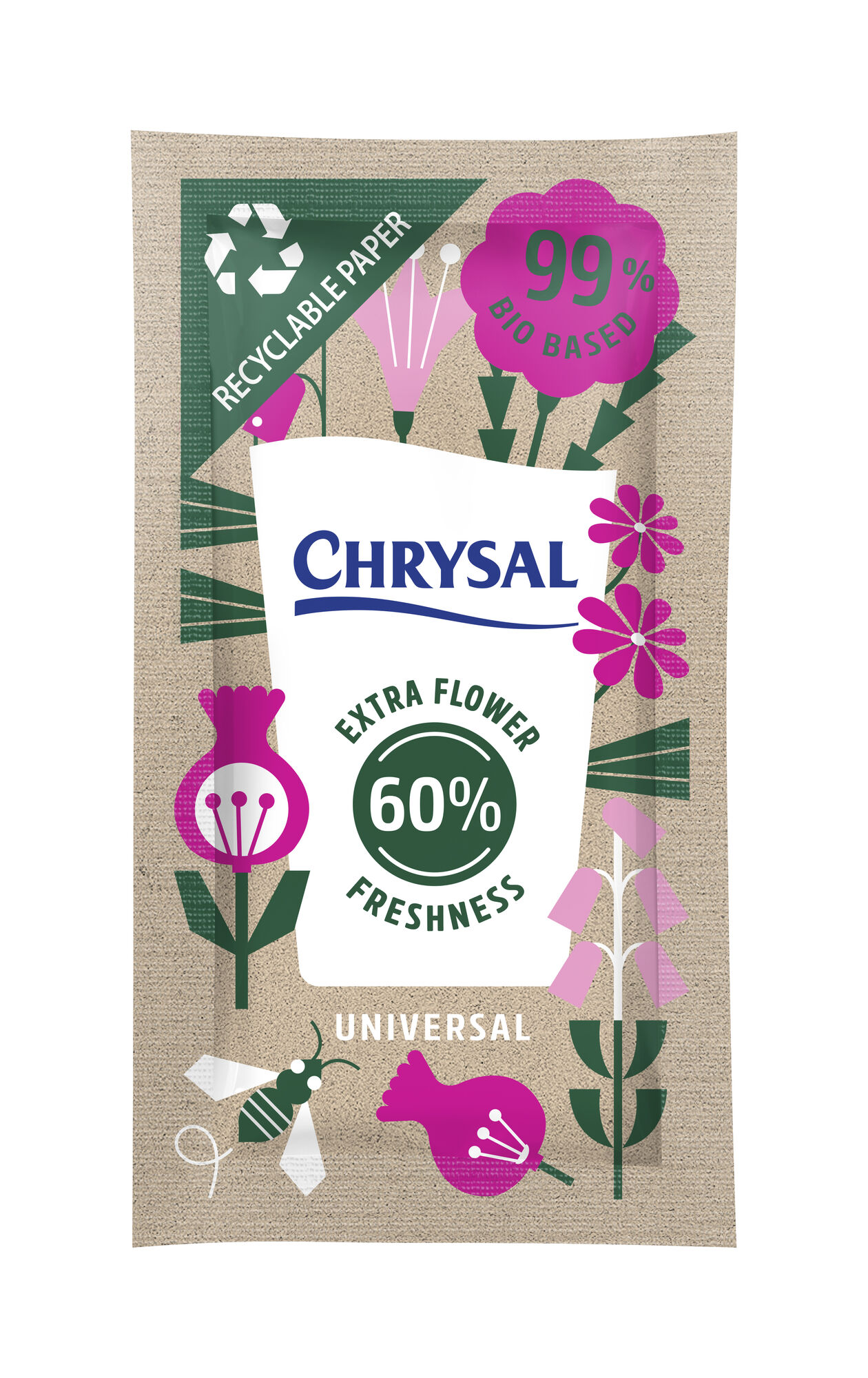Chrysal Bio Based, paper sachet