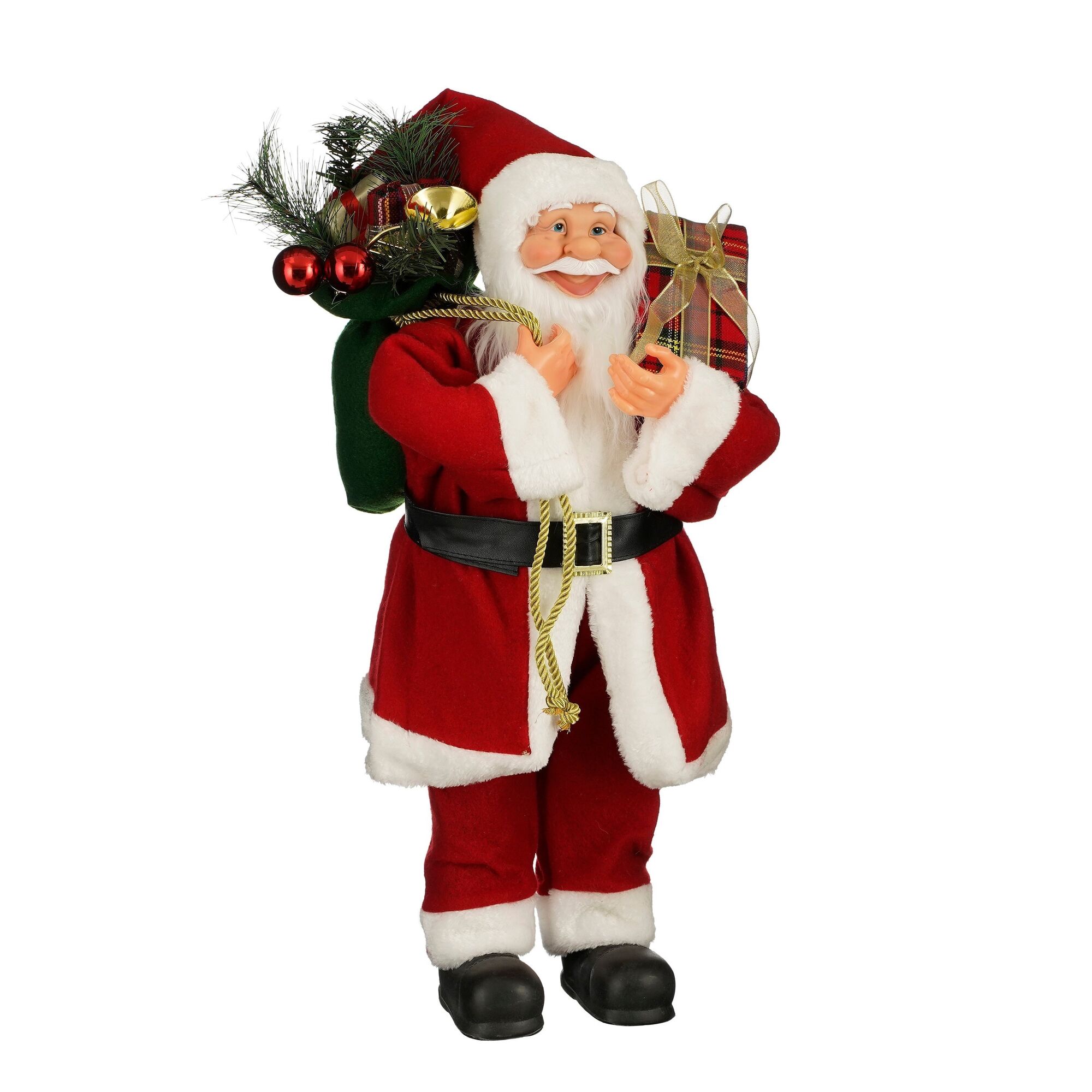 Decoratie kerstman rood
