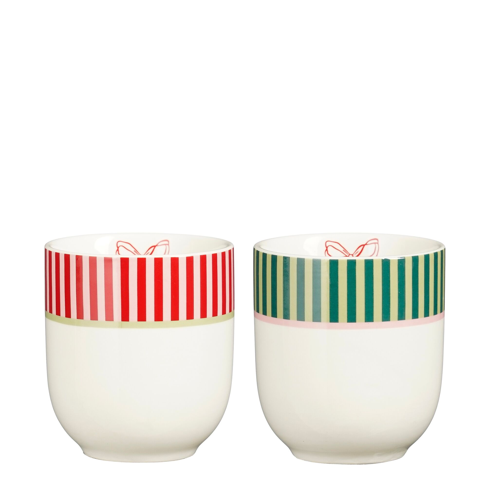 Sofia beker cadeau set rood groen 4-delig