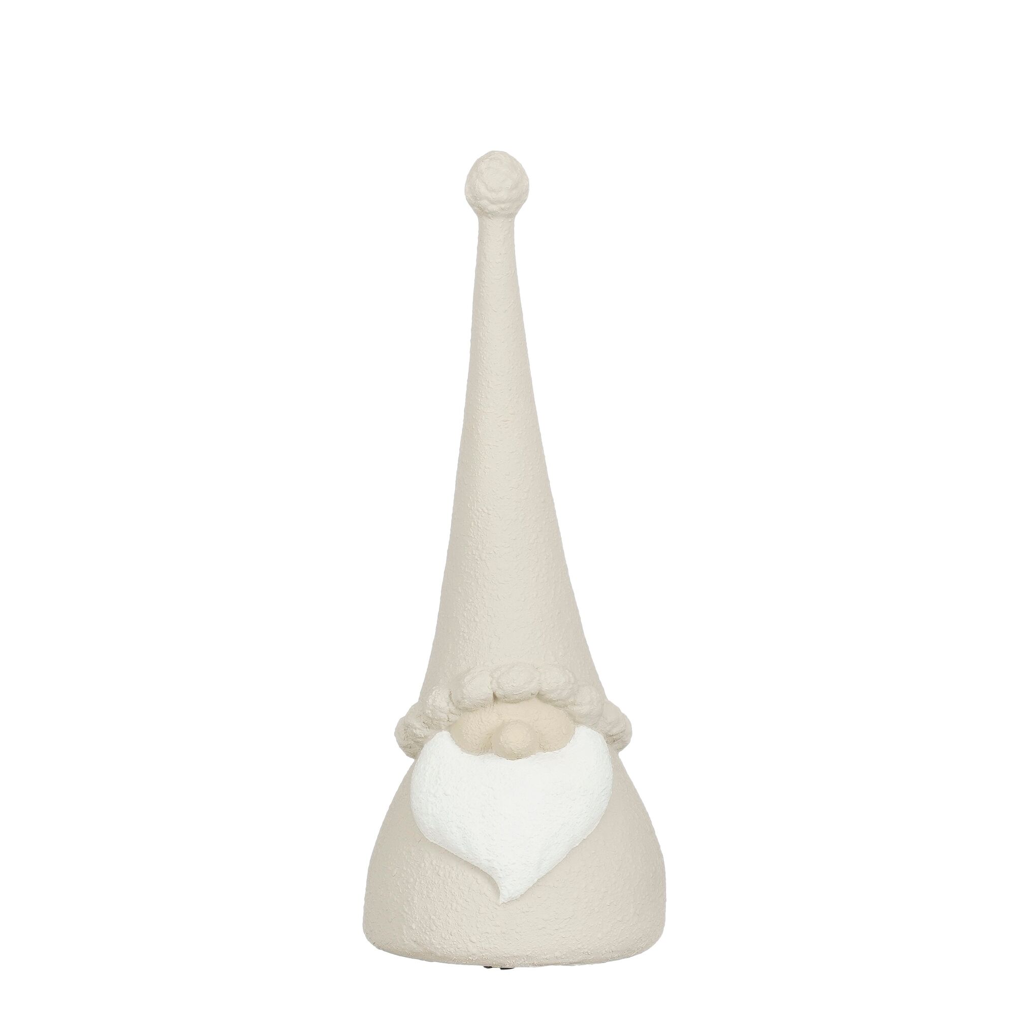 Decoratie kerstman beige