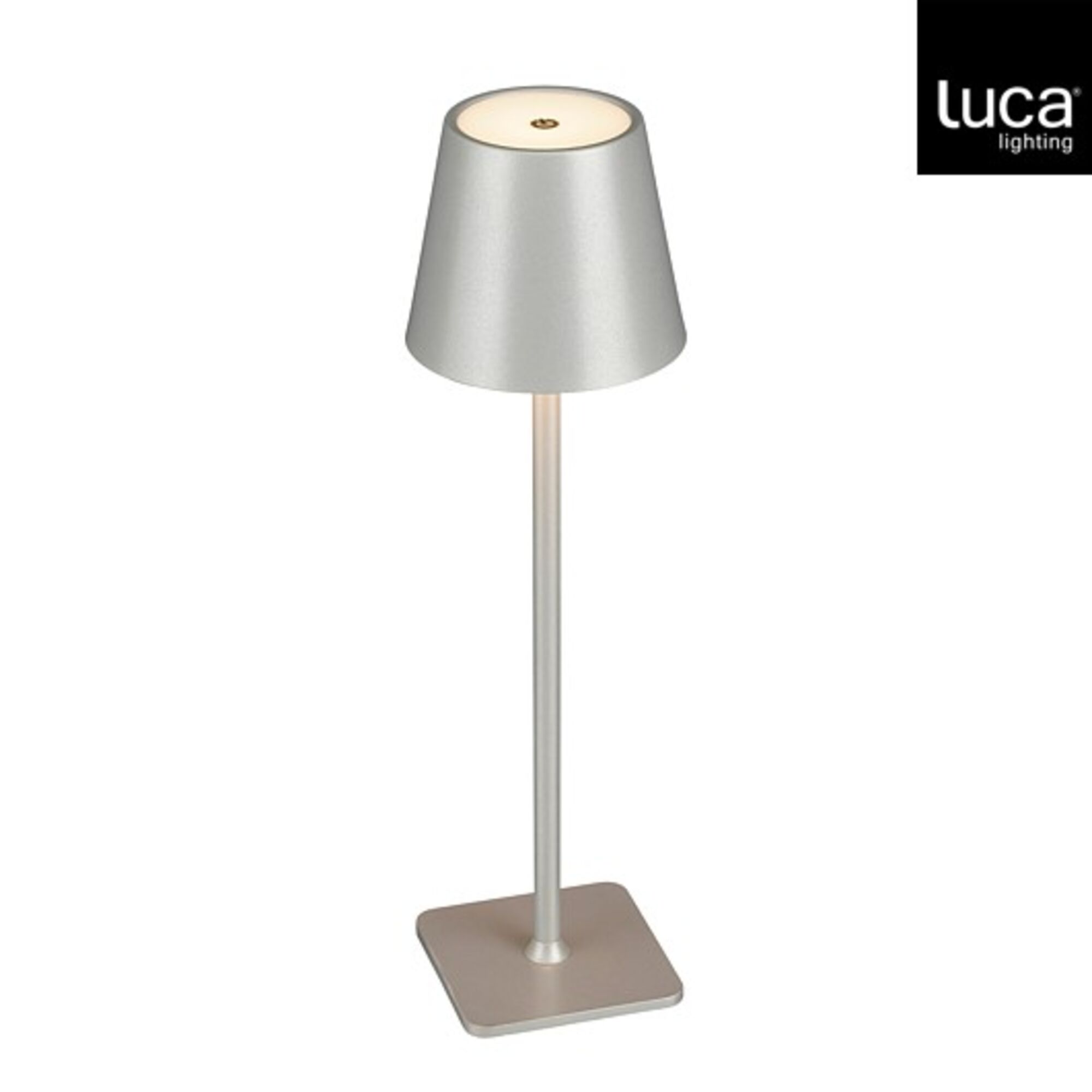 Tafellamp zilver multicolour led