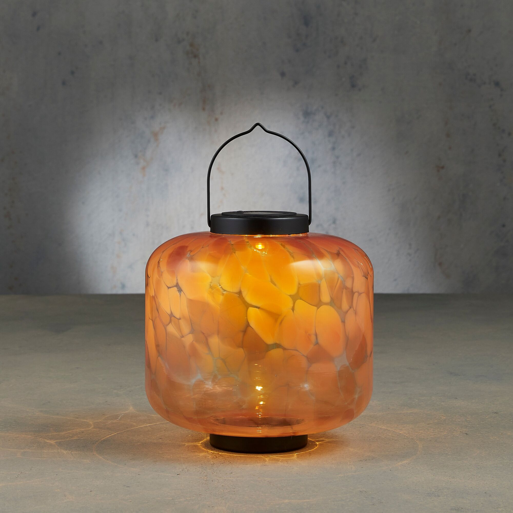 Solar lantaarn led oranje warm wit IP44